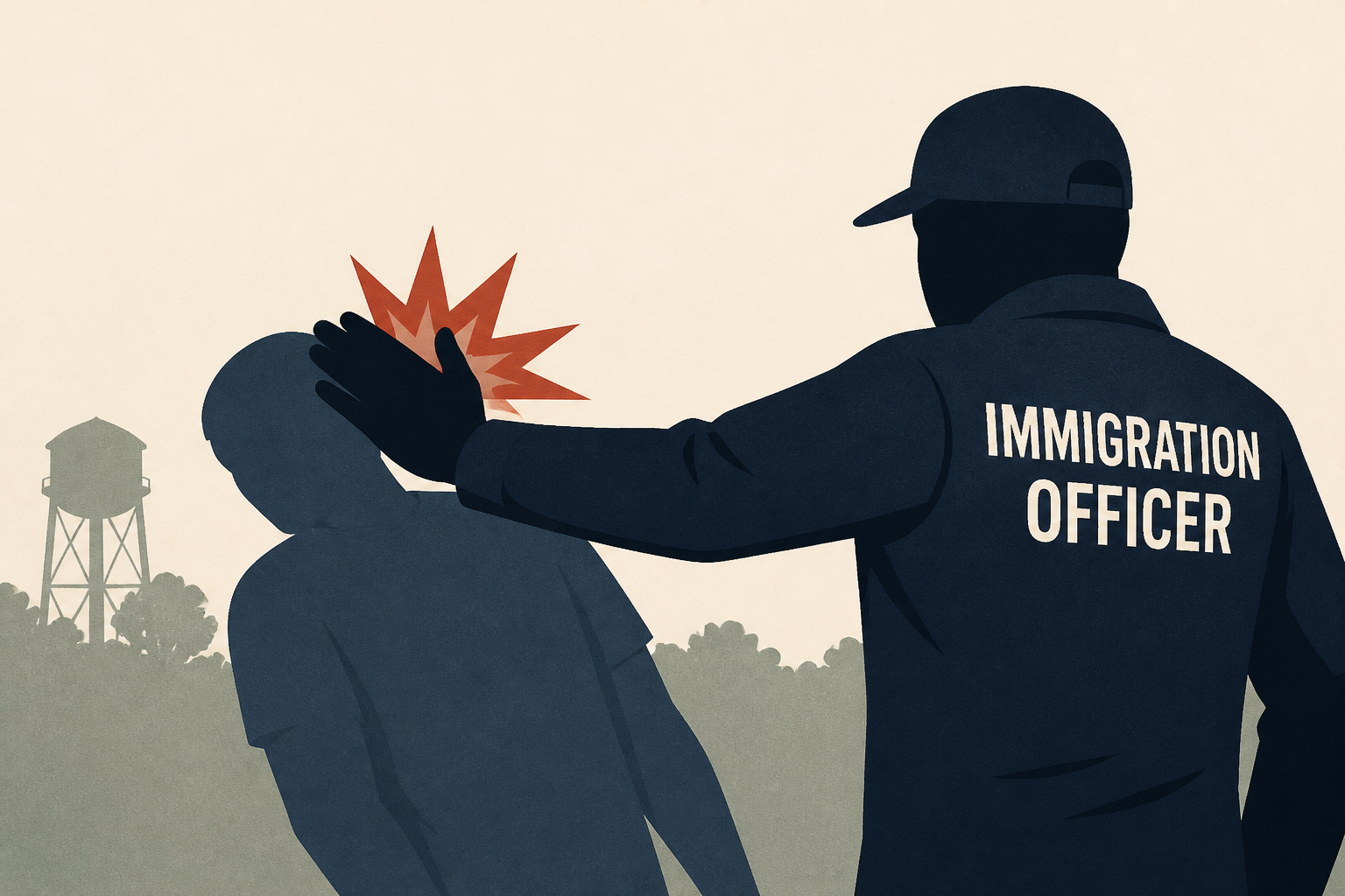 Immigration officer hits man in Woodland, videos show