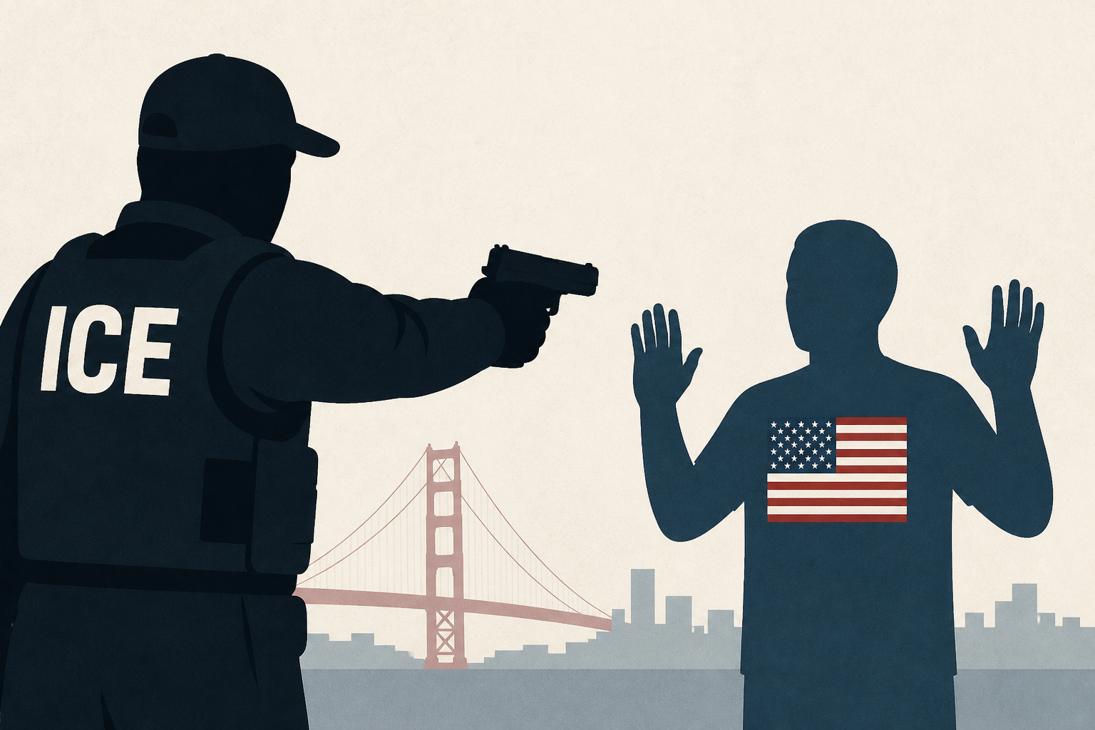 ICE agent draws gun on man in SF as he insists he's a US citizen