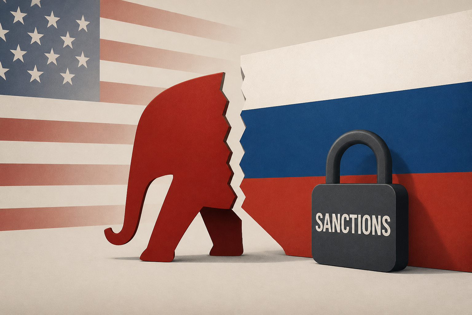 More Republicans break with Trump on Russia sanctions