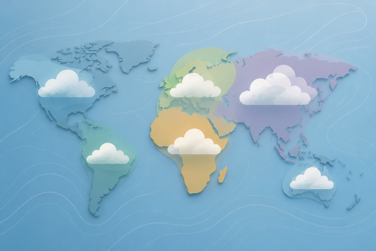cloud cover forecast by region