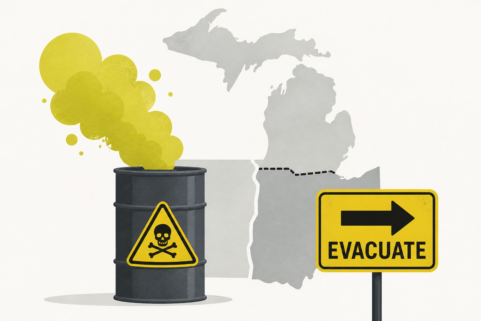 Hazardous chemical release prompts evacuation order near Ohio-Michigan border