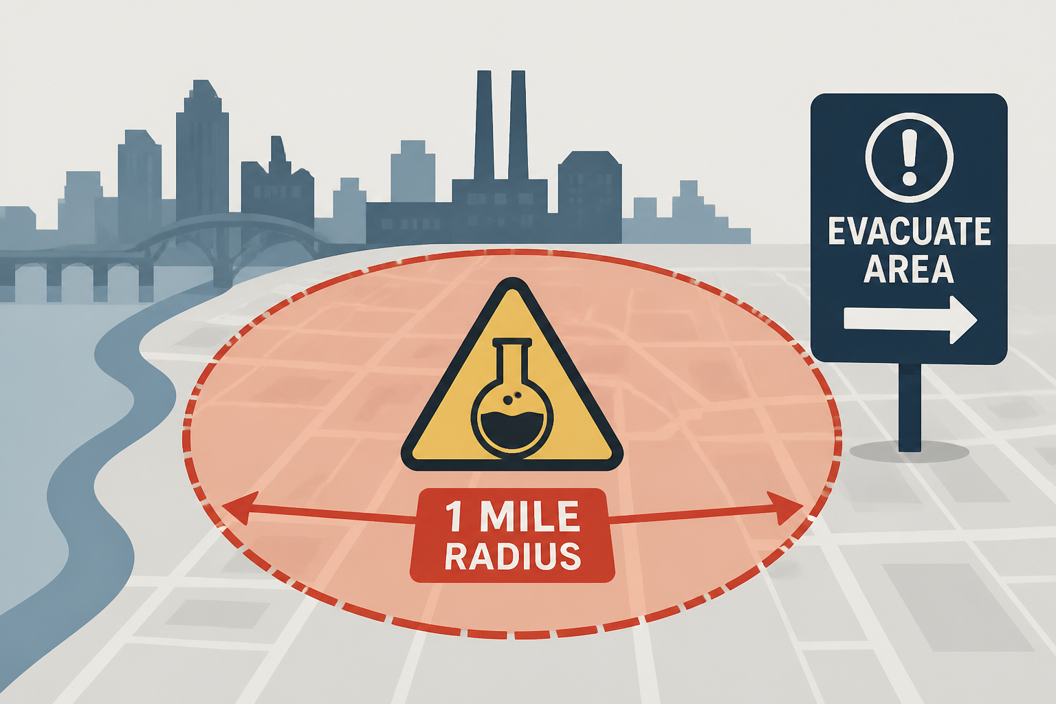 Chemical leak forces evacuation for one-mile radius in Toledo