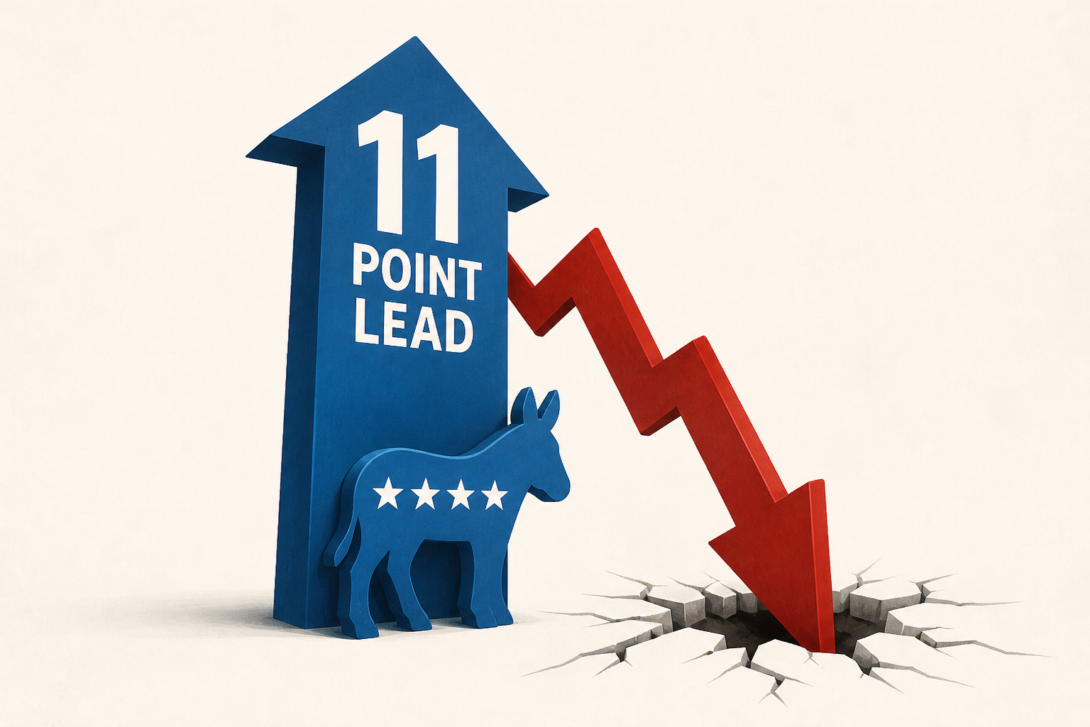 Democrats have 11-point lead among likely voters as Trump’s approval rating craters - live