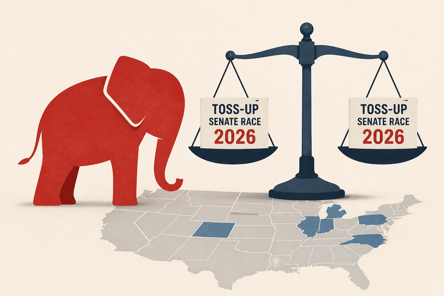 Thune says Republicans won't concede toss-up Senate races in 2026