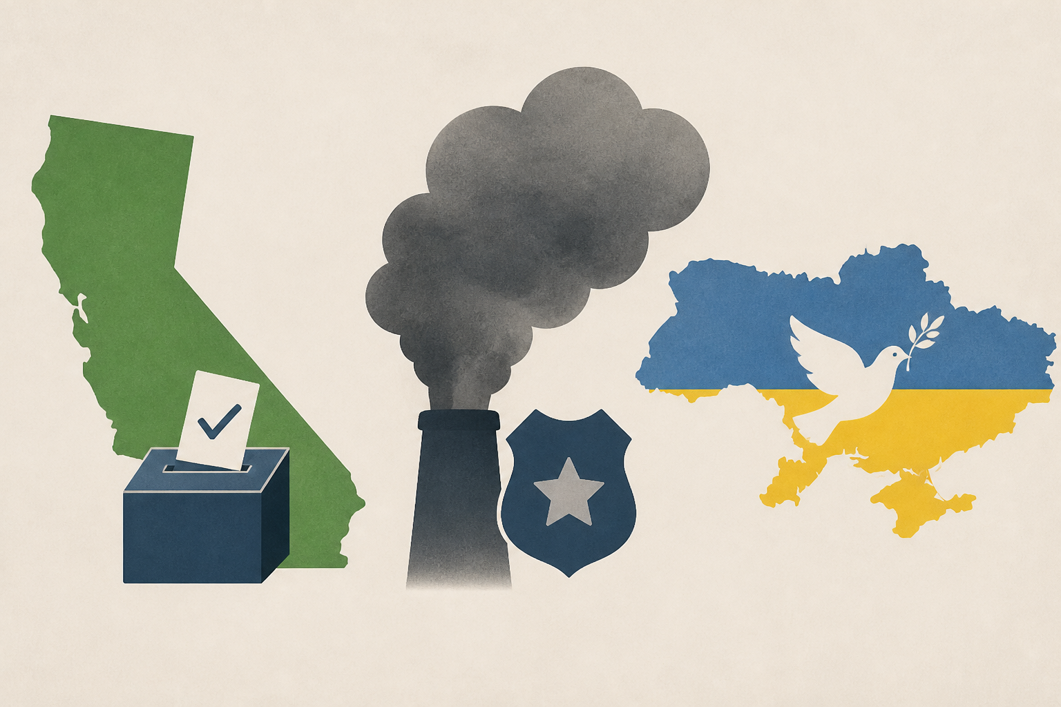 Calif. voters; Climate pollution; Policing; Ukraine : NPR