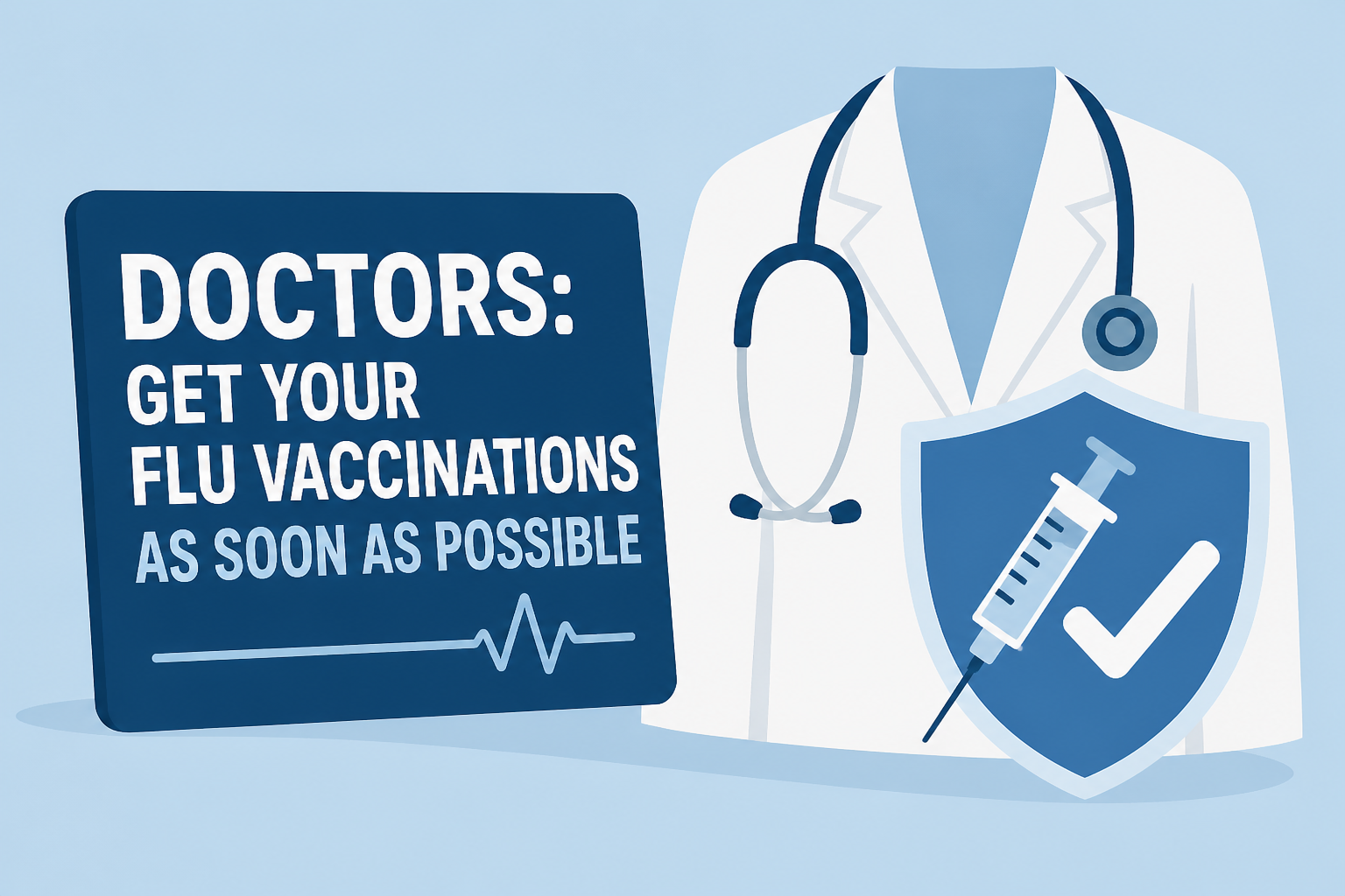 Doctors: get your flu vaccinations as soon as possible