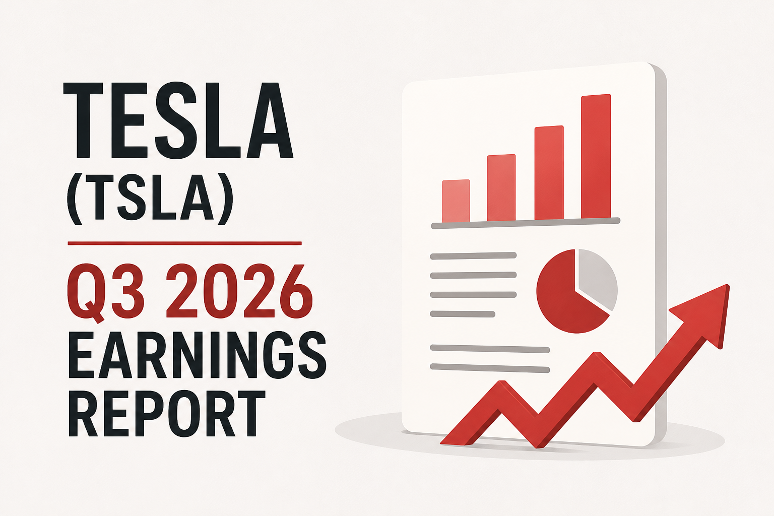 Tesla (TSLA) Q3 2026 earnings report