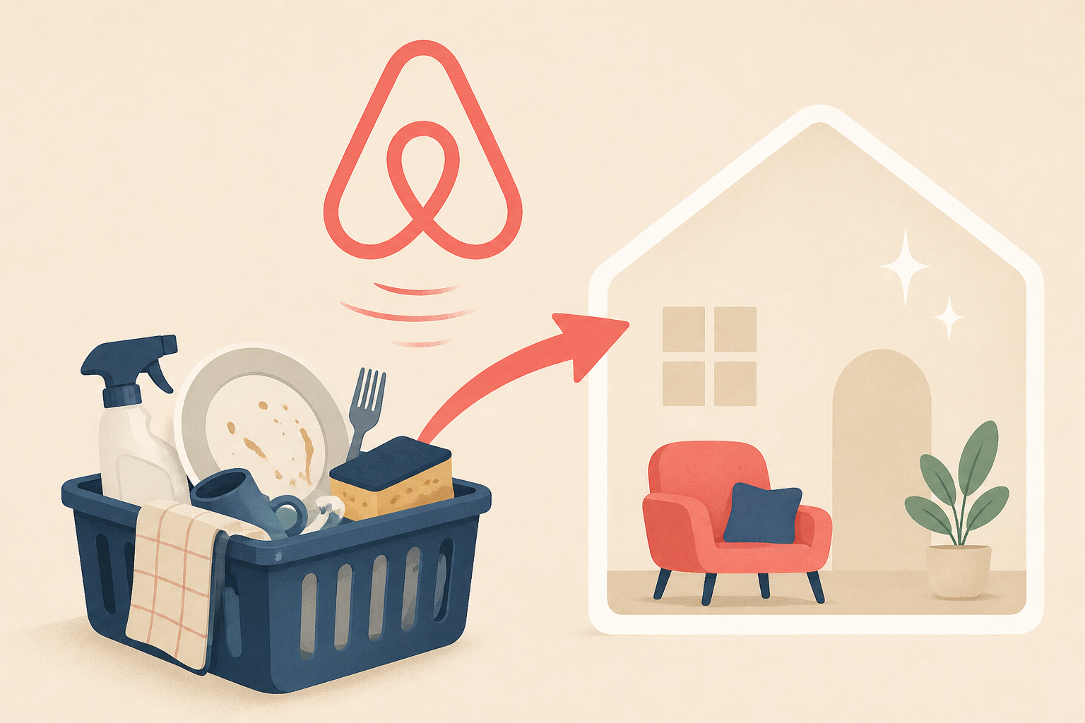 Airbnb lightens chore load for guests. What you won’t have to clean