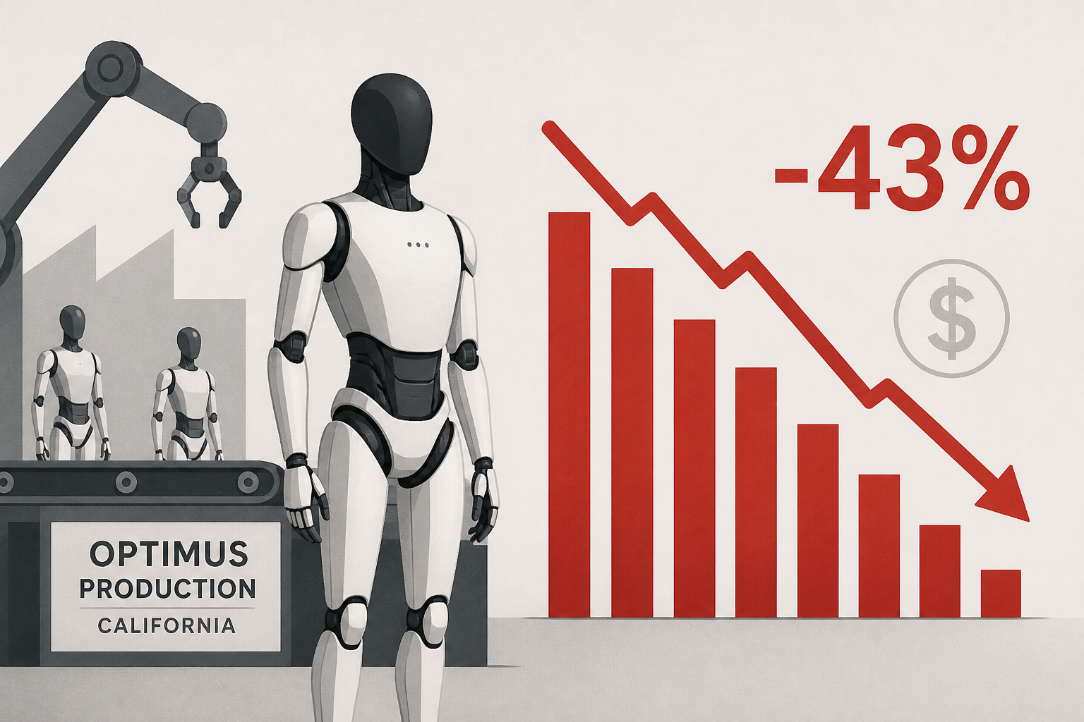 Tesla starts Optimus robot production in California as profit falls 43%