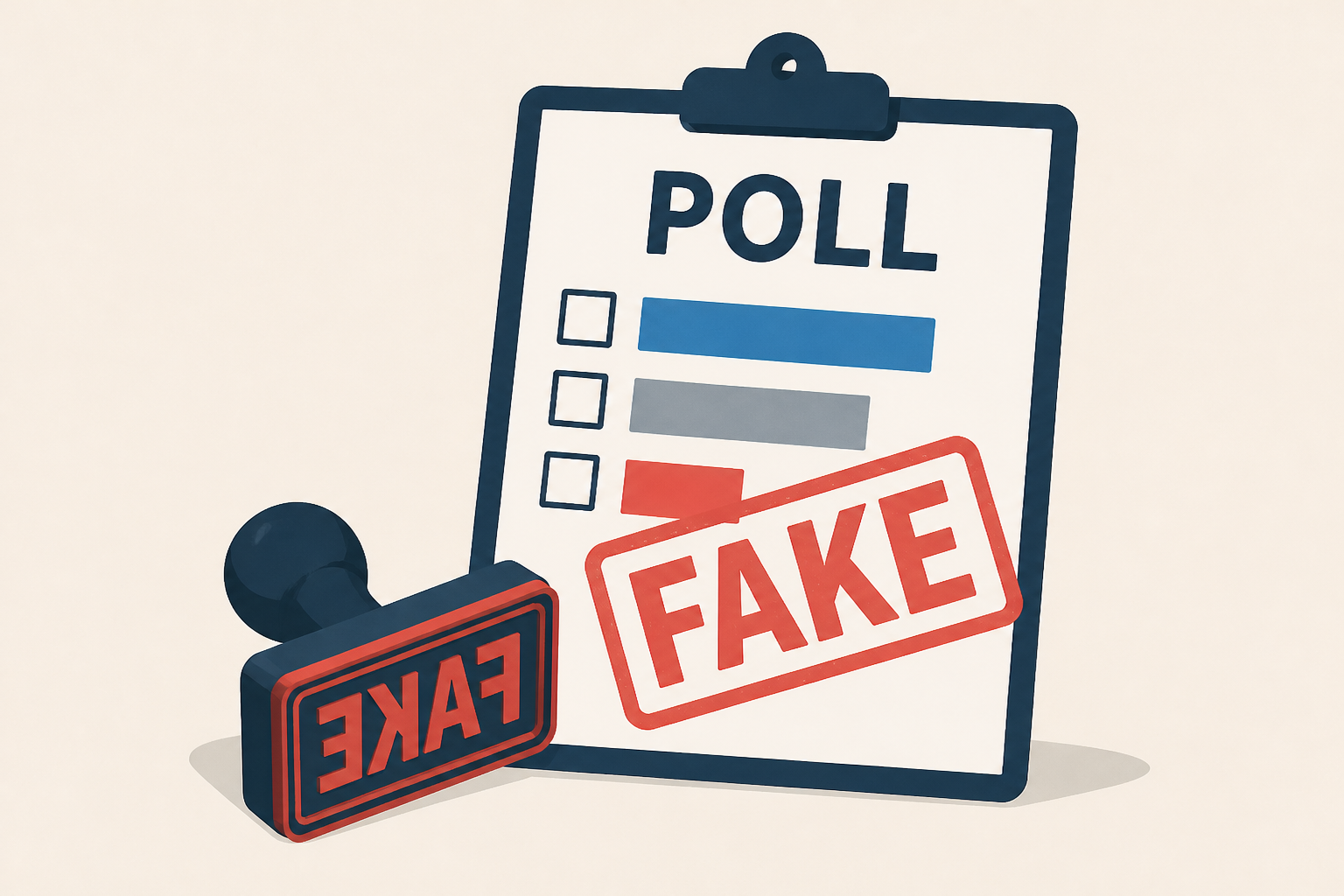 A company says its polls were fake. Here's what happened