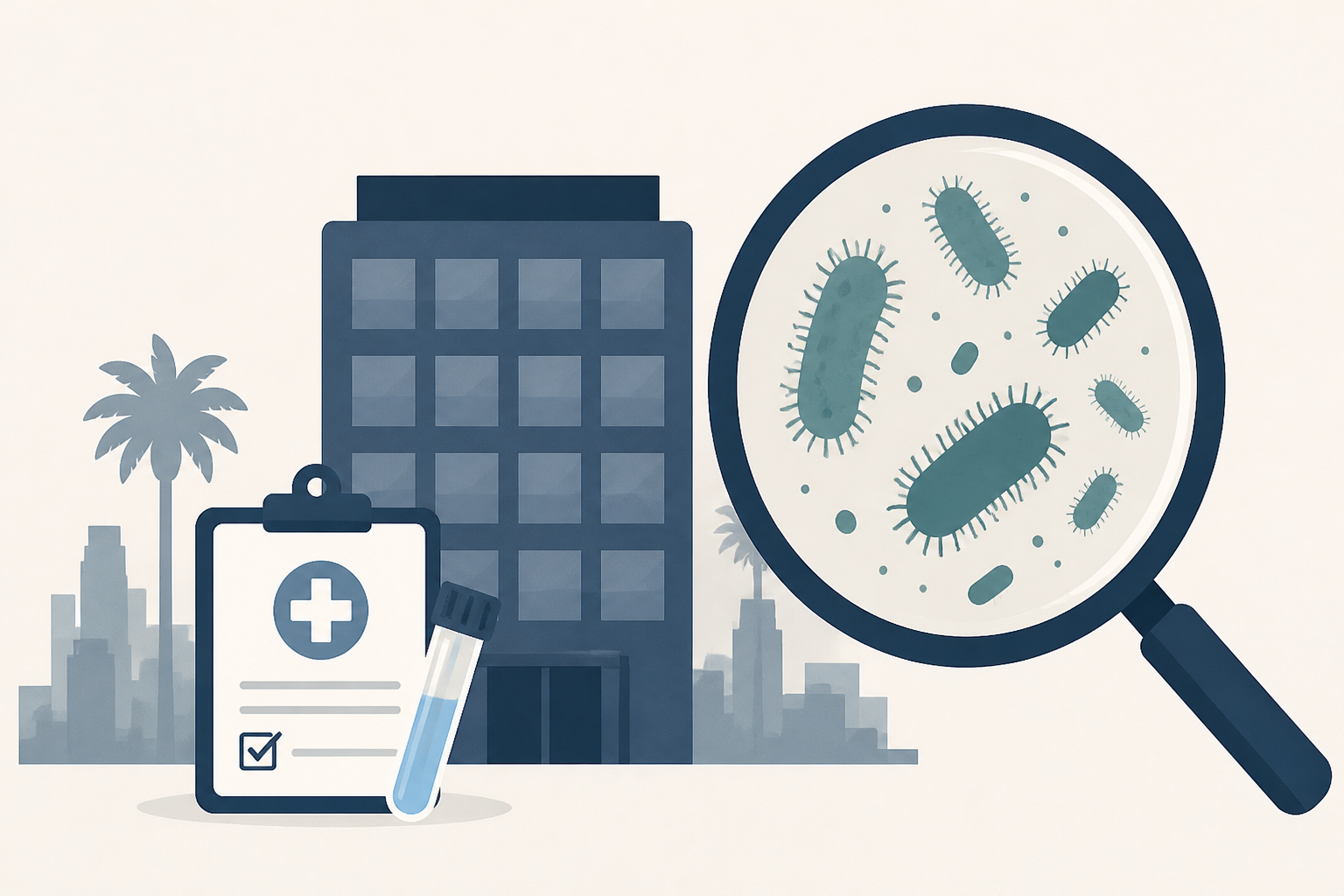 Deadly bacteria discovered at LA office as employee tests for disease