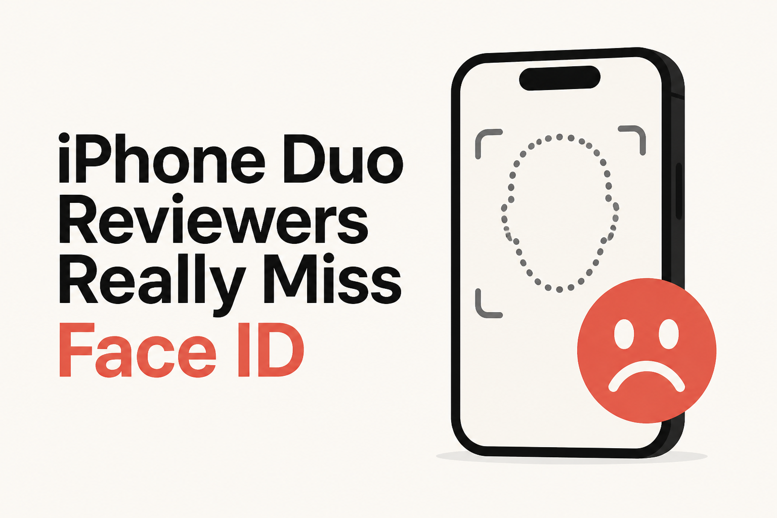 iPhone Duo Reviewers Really Miss Face ID