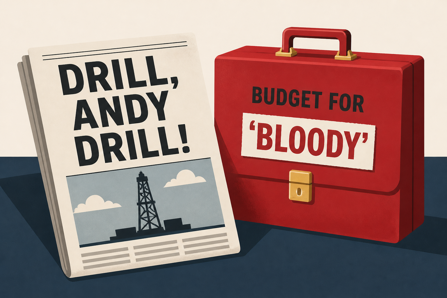 The Newspapers: 'Drill, Andy Drill!' and a Budget for 'bloody