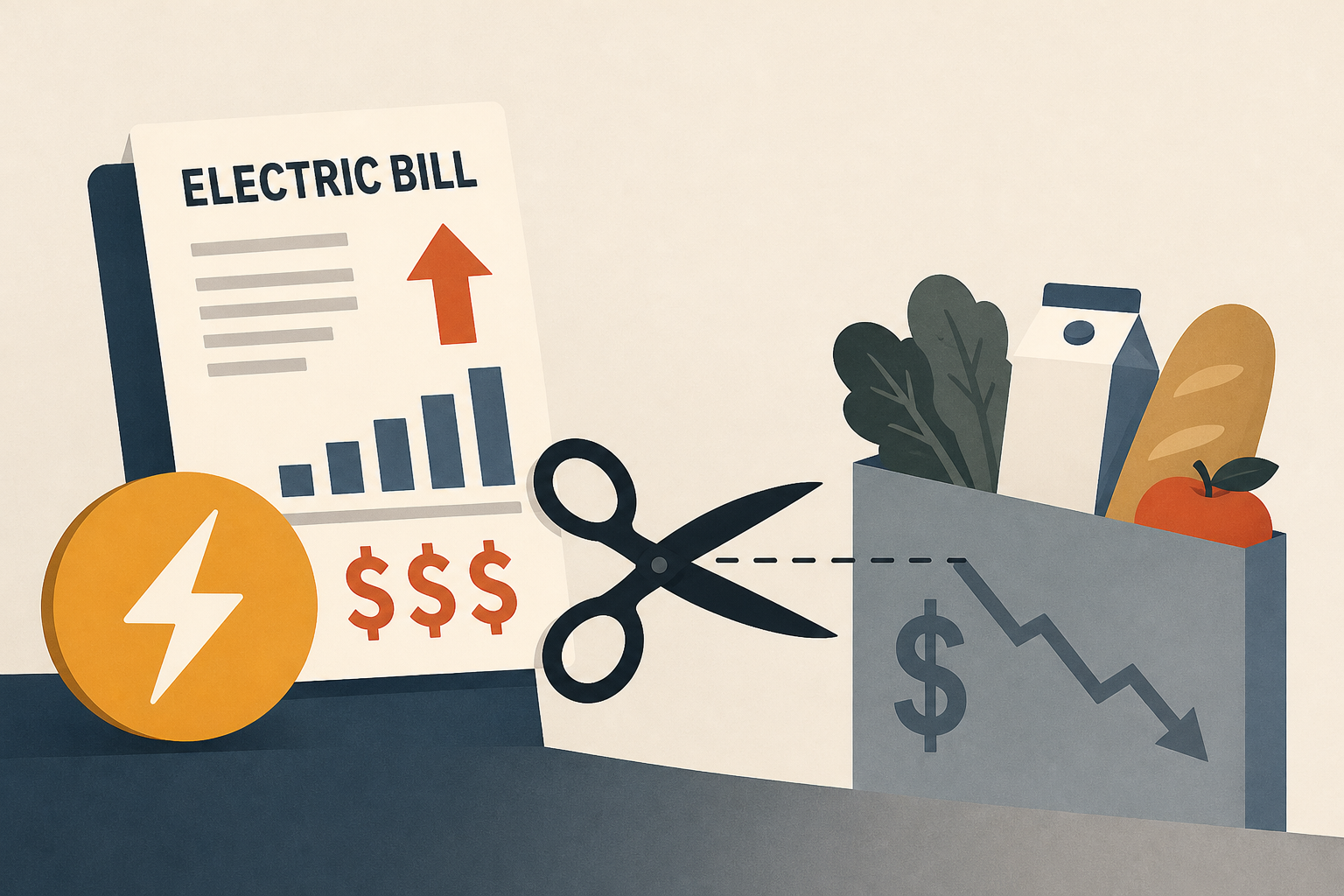 Higher electric bills push Americans to cut back on food
