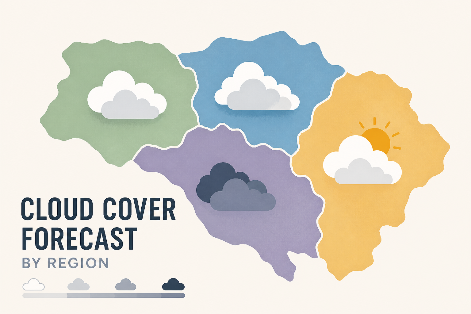 cloud cover forecast by region