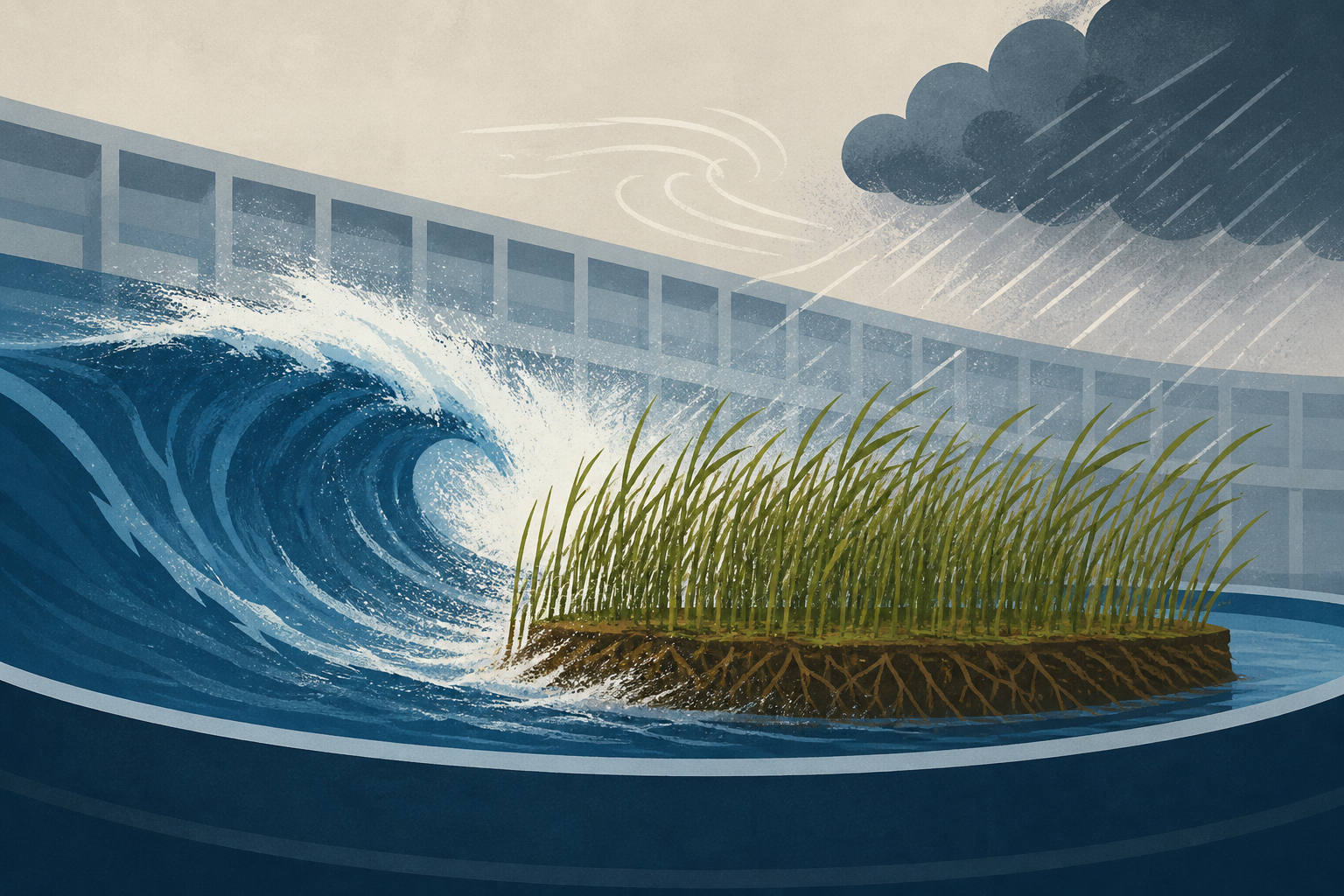 Scientists Transplanted a Wild Salt Marsh Into The World's Largest Wave Machine And Let an 'Extreme Storm' Rip