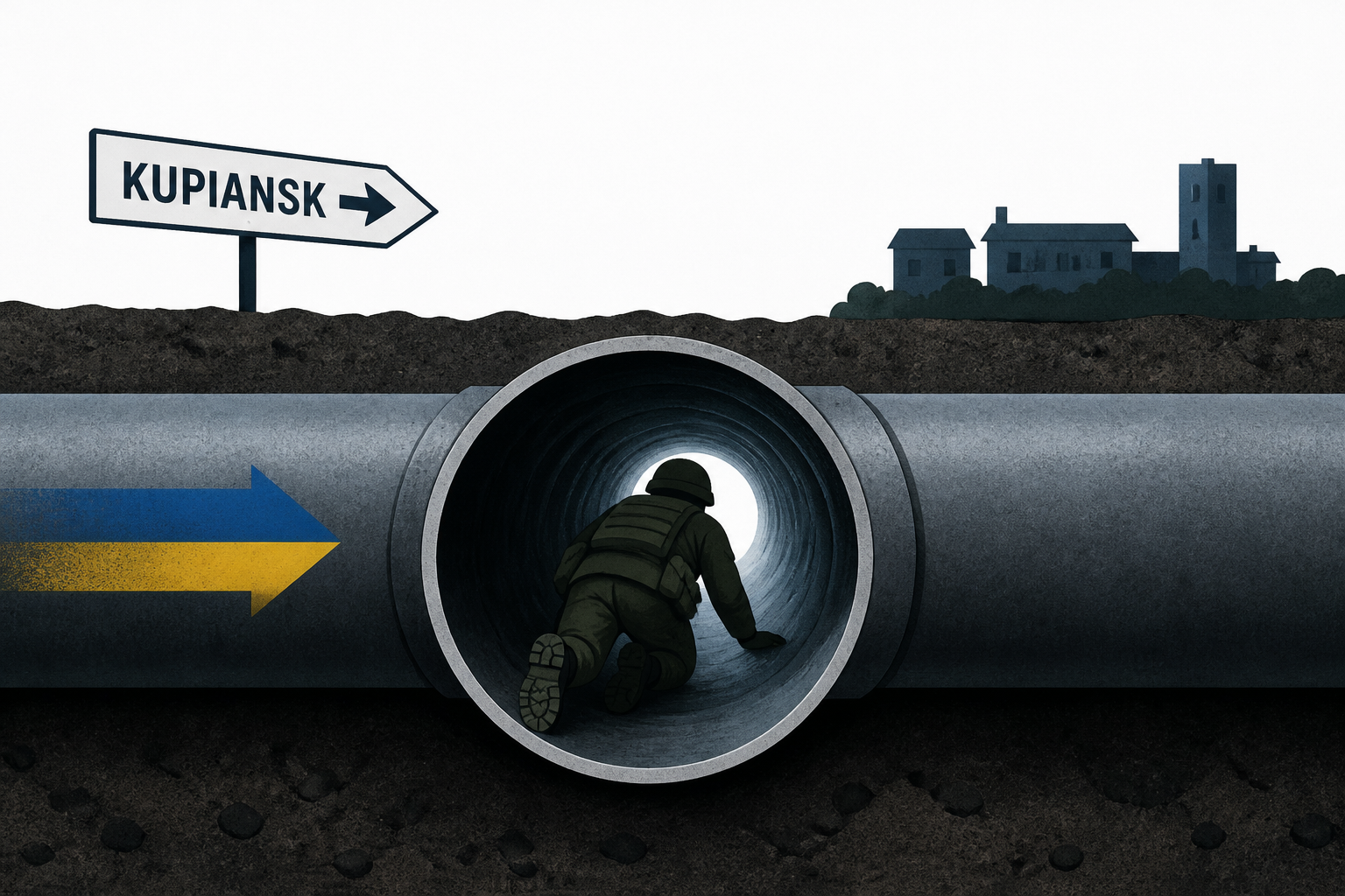 Ukrainian troops infiltrate Russian rear through gas pipelines near Kupiansk, Khartiia says