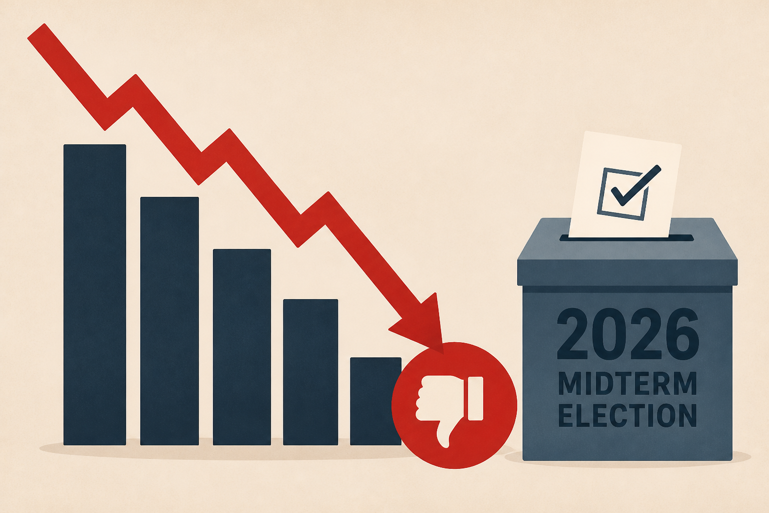 Trump economic approval hits new low before 2026 midterm election