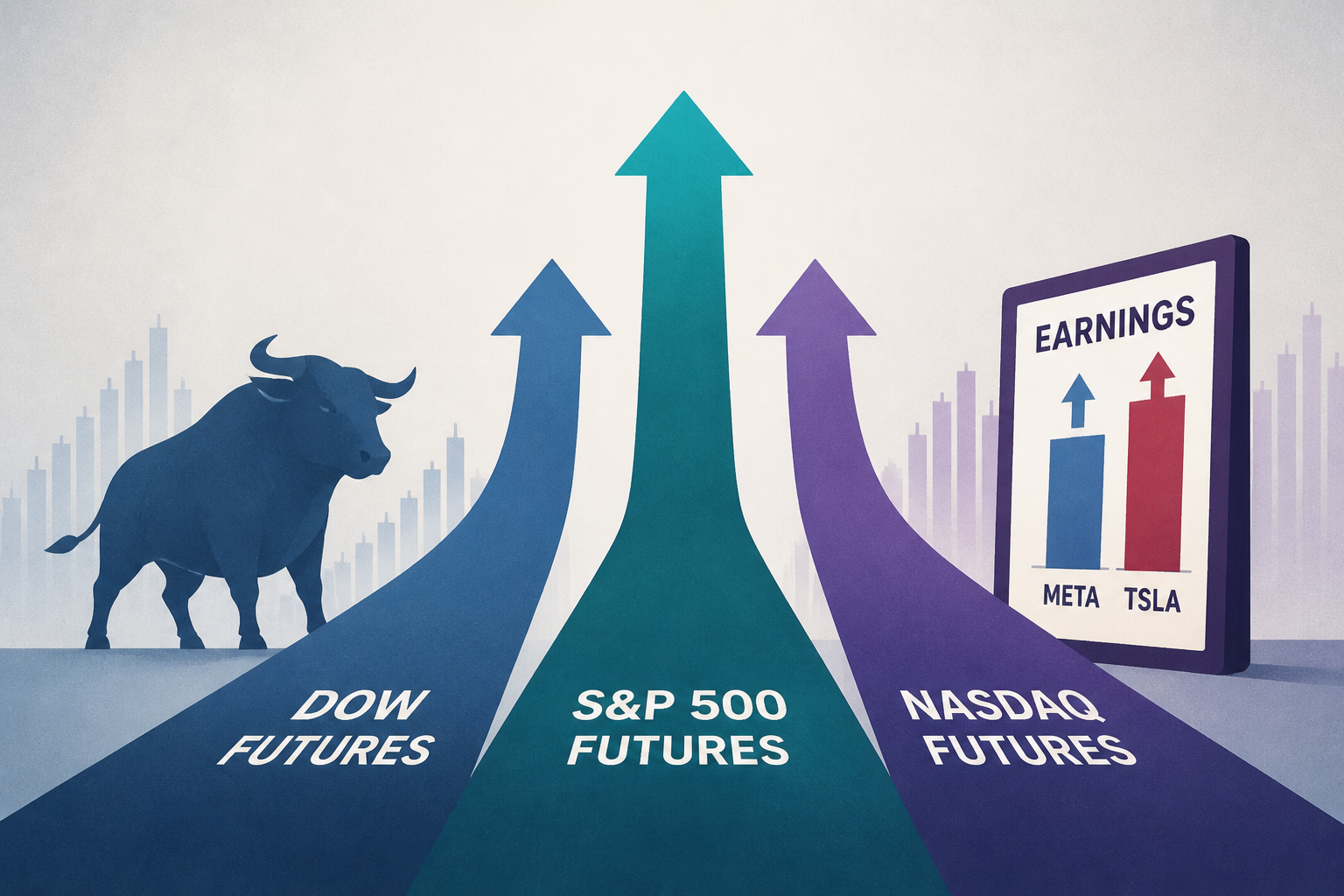 How Are Dow, S&P 500, Nasdaq Futures Trading After META, TSLA Earnings?