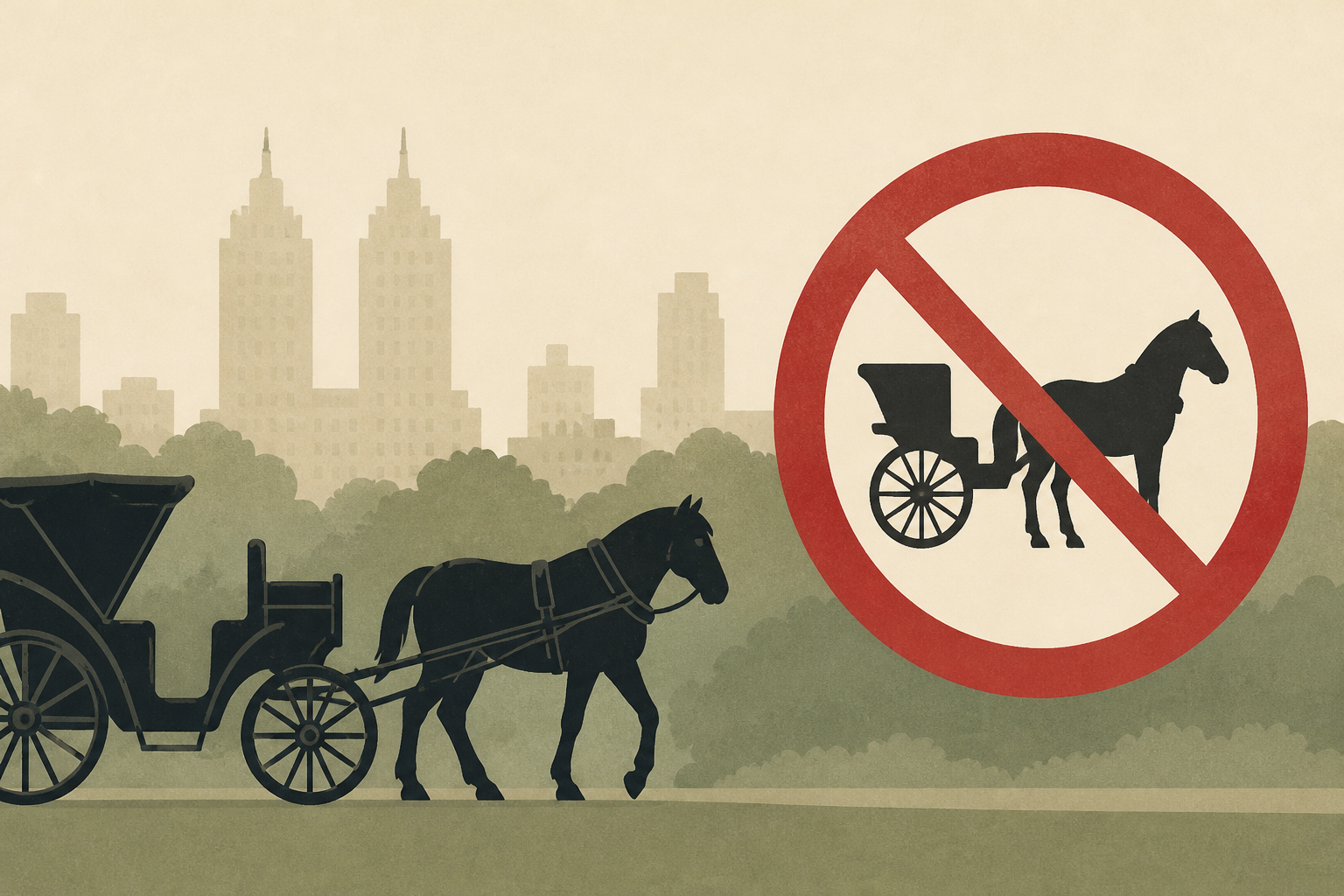 Facing a ban on horse-drawn carriages, Central Park’s drivers fear for their livelihoods