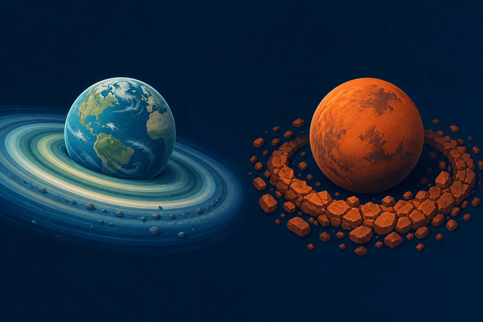 Earth and Mars May Have Formed in Weirdly Different Ways