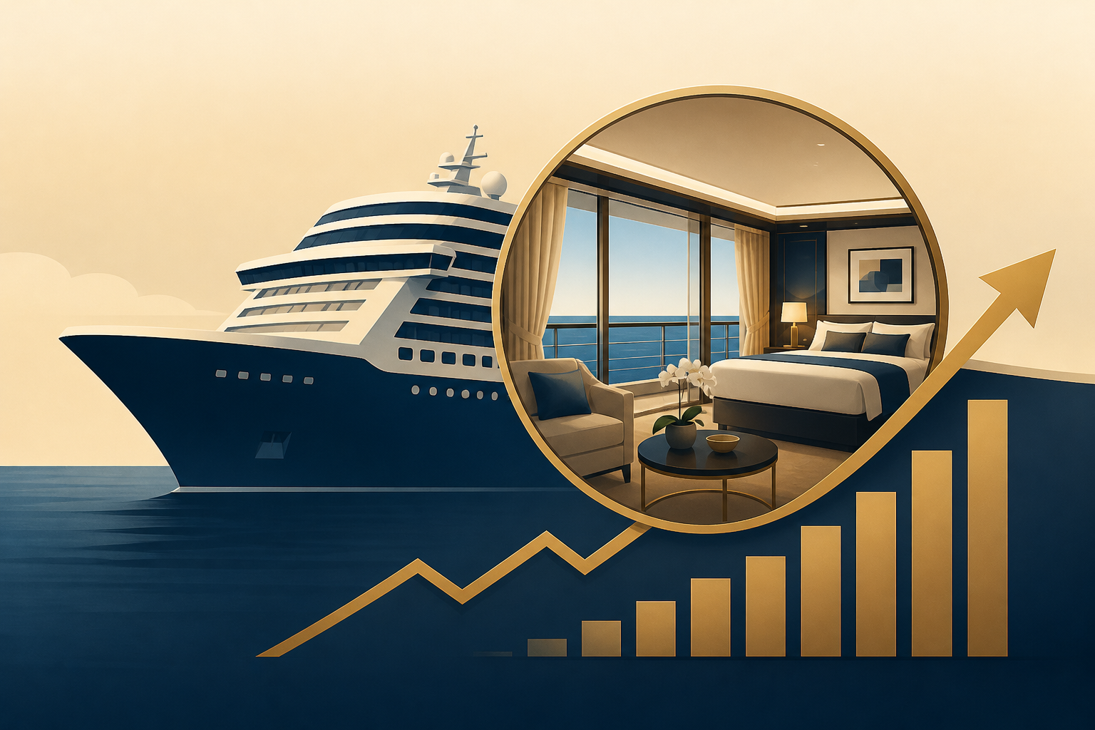 Cruise lines chase luxury travelers with bigger, pricier suites