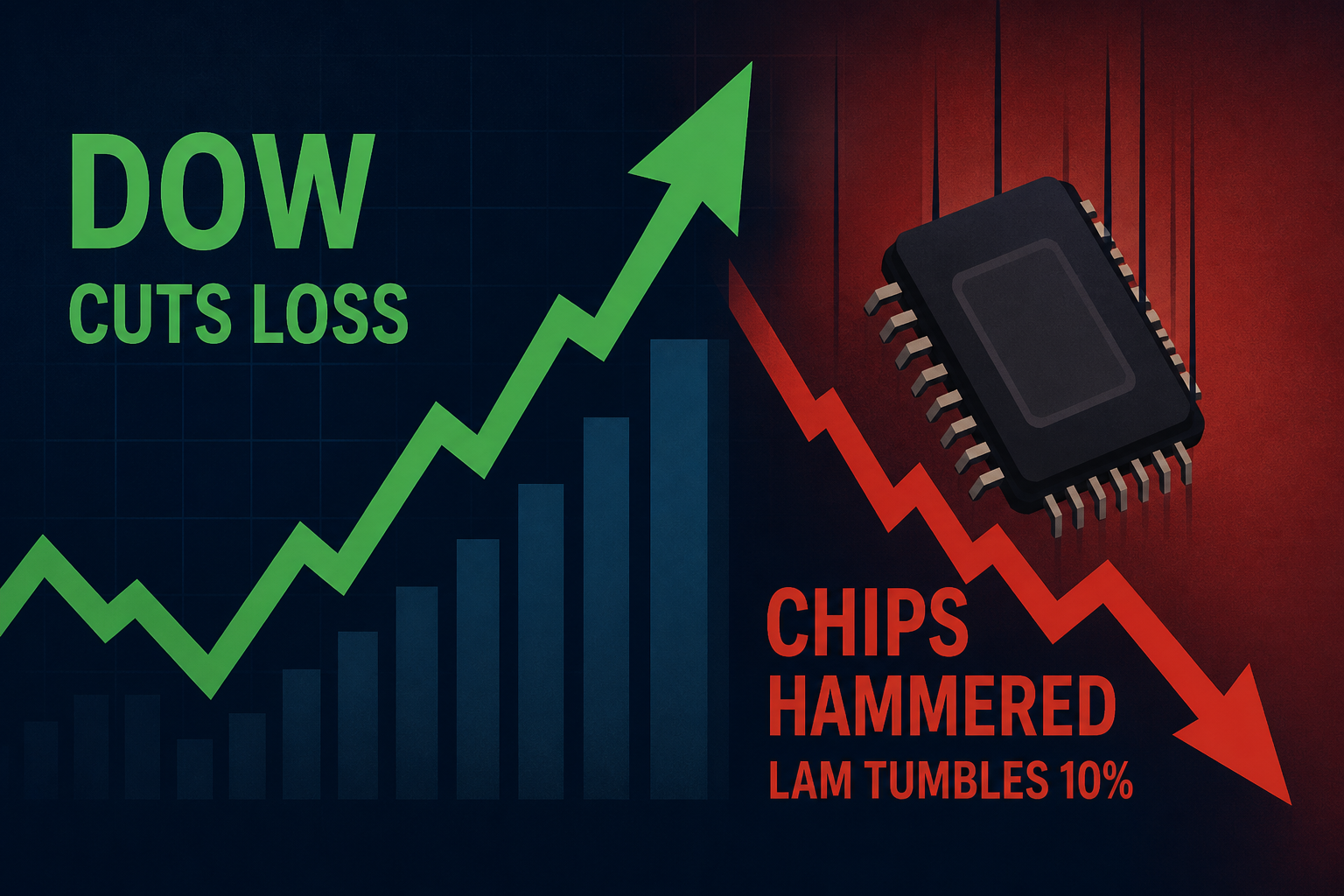 Stock Market Today: Dow Cuts Loss But Chips Hammered As Lam Tumbles 10% (Live Coverage)