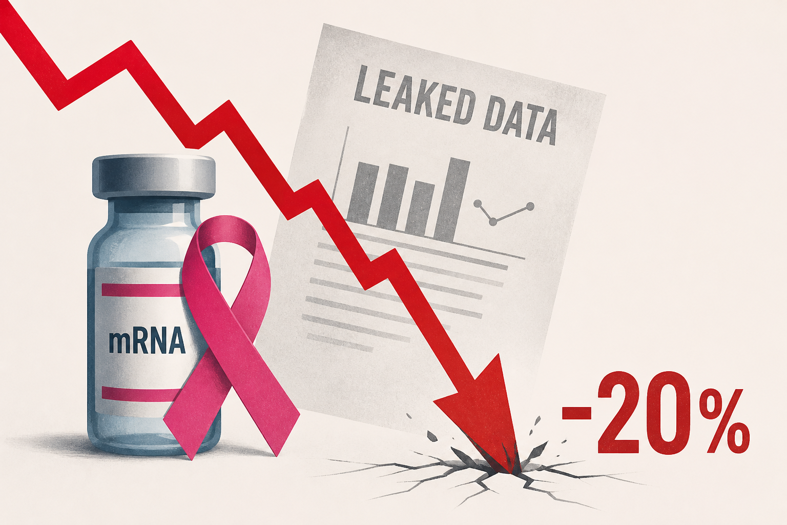 Moderna Crashes 20% On Reportedly Leaked Cancer Vaccine Data