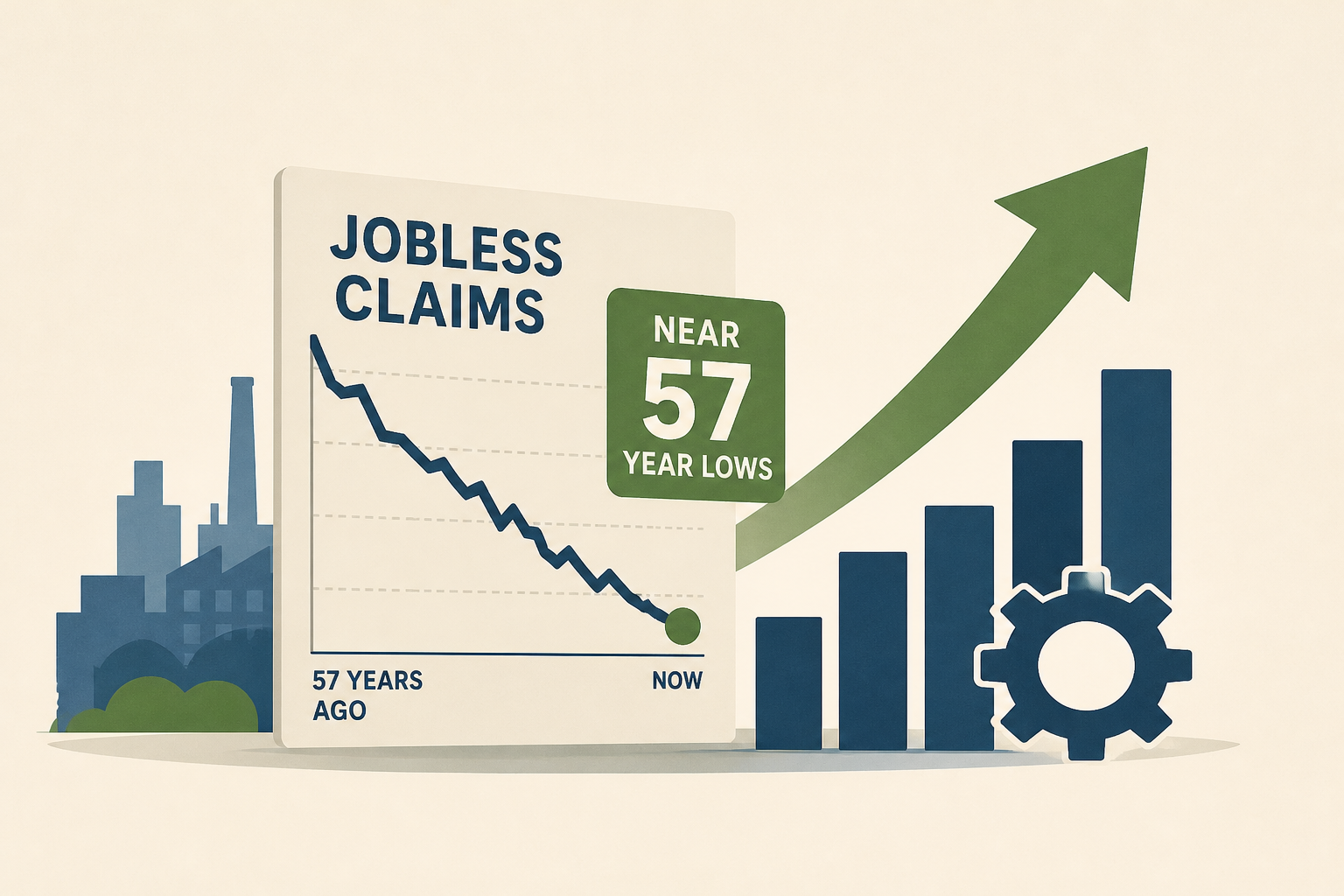 US weekly jobless claims near 57-year lows, underscore labor market stability