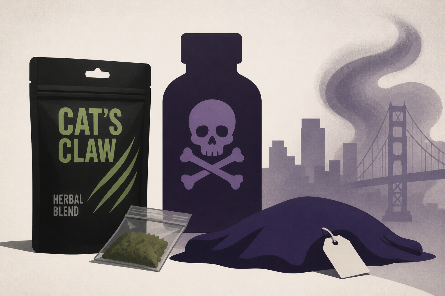 SF reports first death tied to 'cat's claw' opioid sold at smoke shops