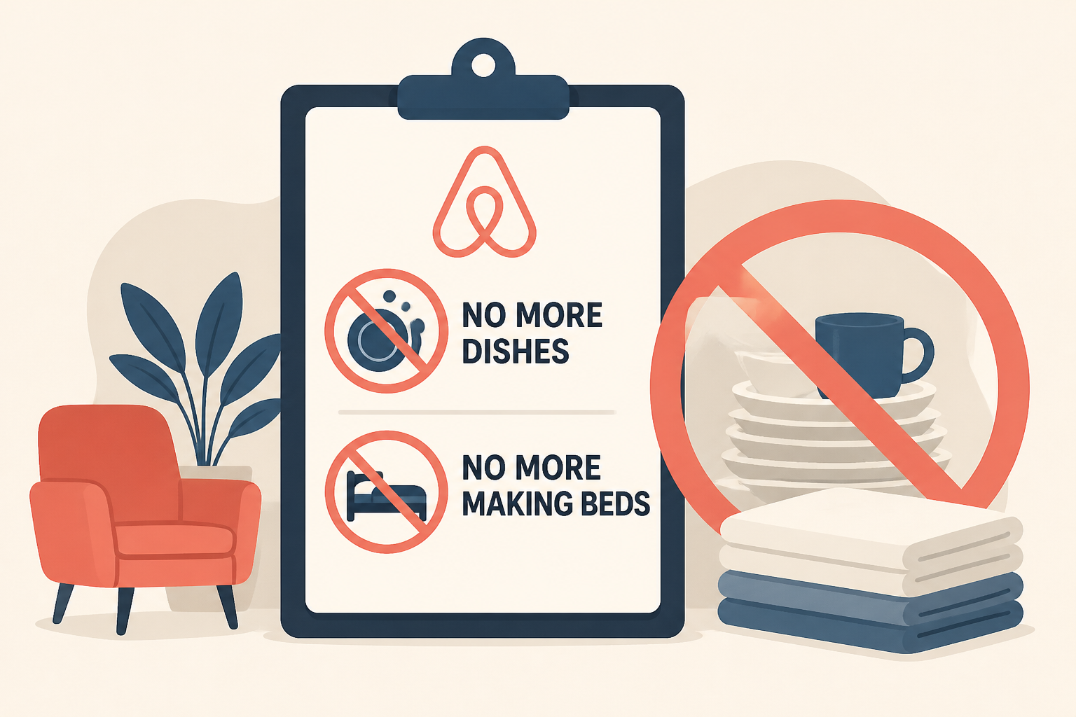 Airbnb hosts can no longer ask guests to clean dishes or make beds