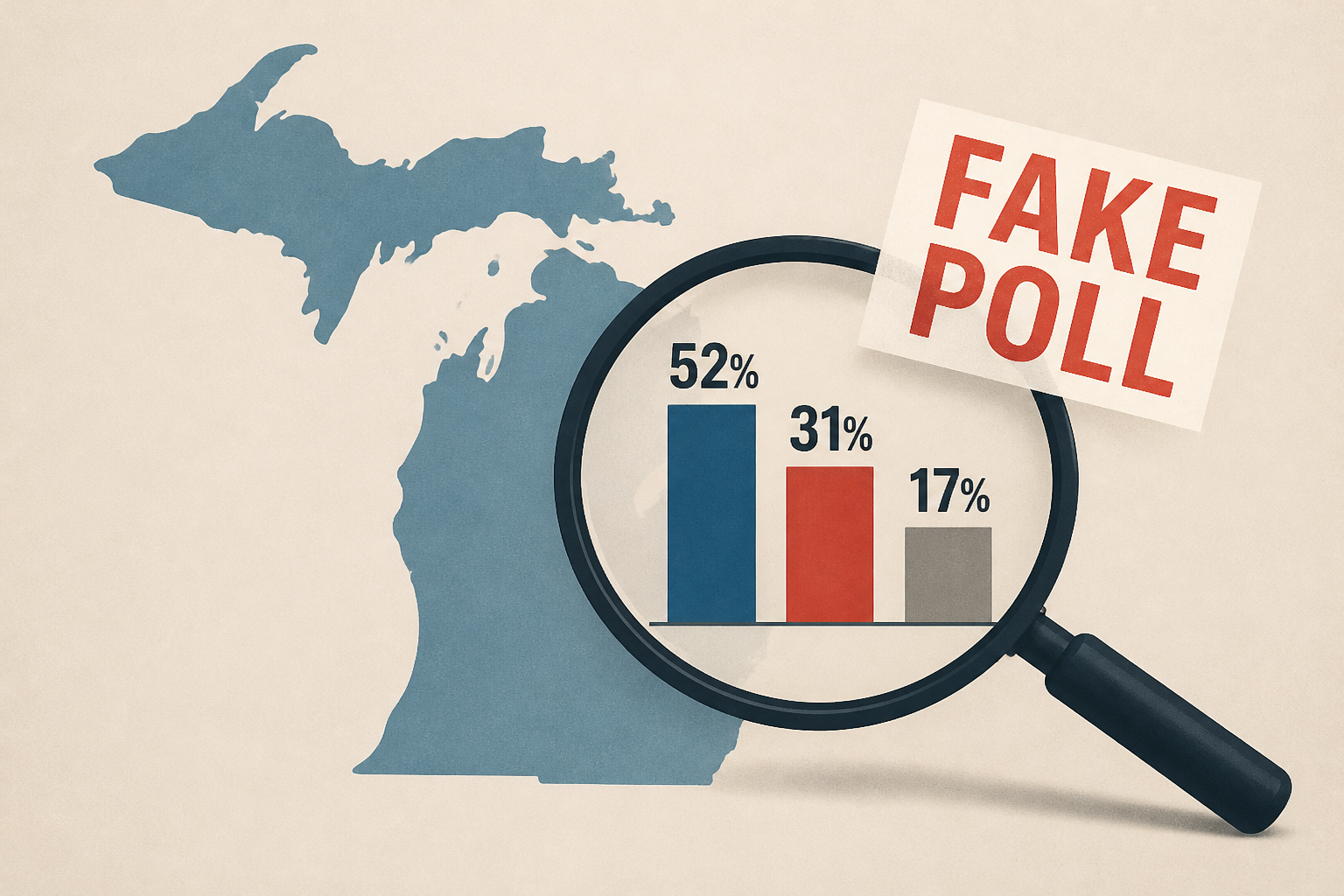 A pollster ran fake numbers in Michigan’s Senate primary. What damage did it do?