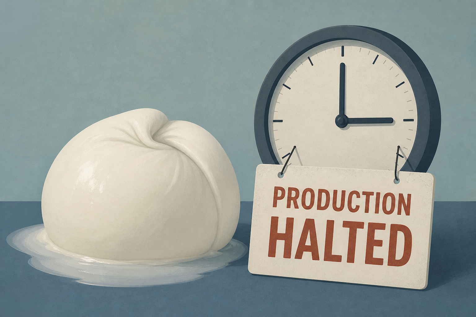 Italy's Mozzarella Output Halts in Industry Where 'Every Hour Counts'