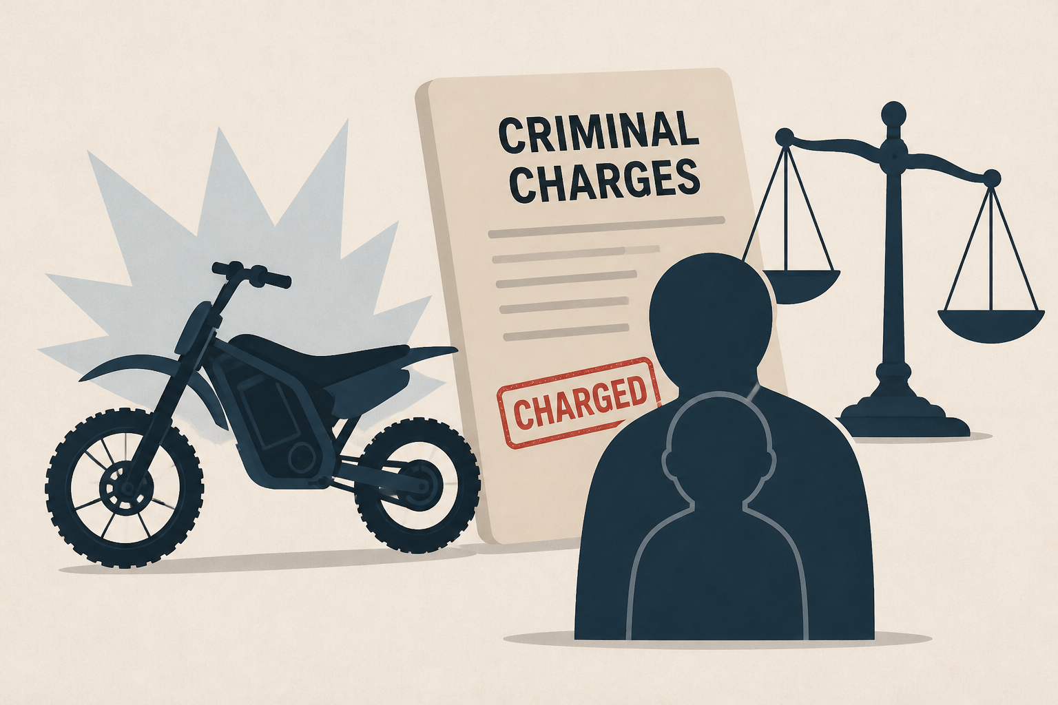 More parents facing criminal charges for their children's electric motorcycle accidents