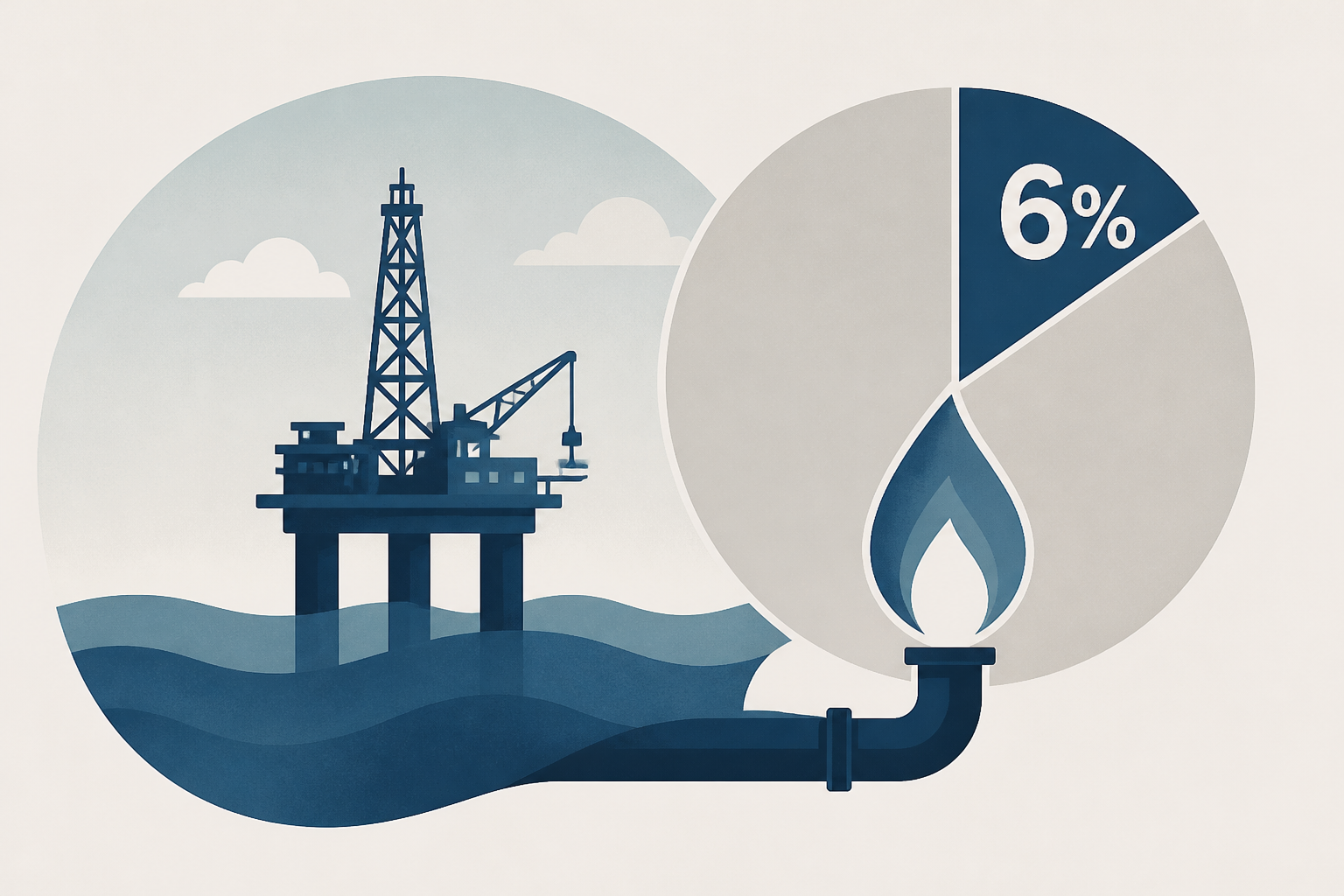Britain's North Sea gas field to produce 6% of domestic gas supply