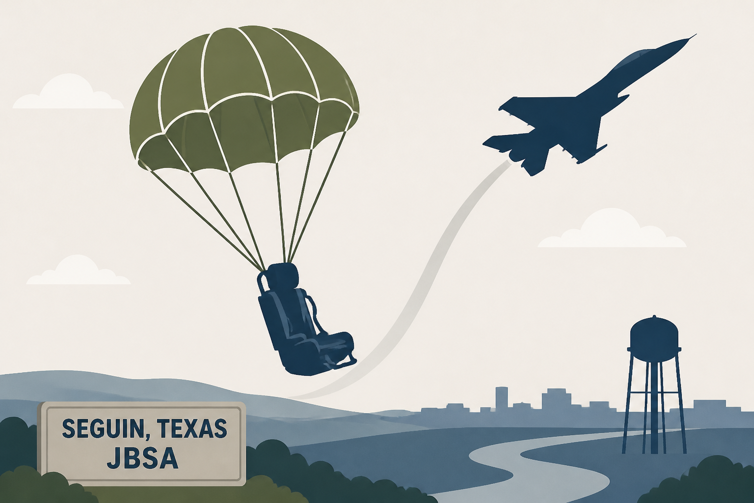 2 Air Force pilots eject safely from aircraft near Seguin, JBSA says