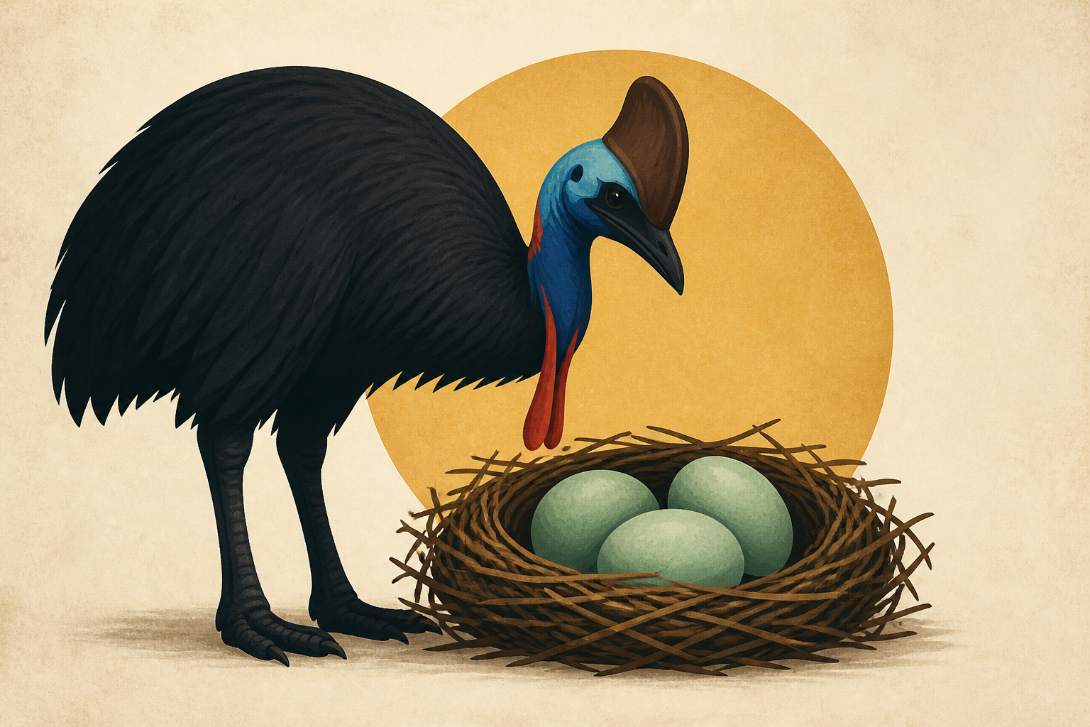 World's Most Dangerous Bird Lays Some Long-Awaited Eggs