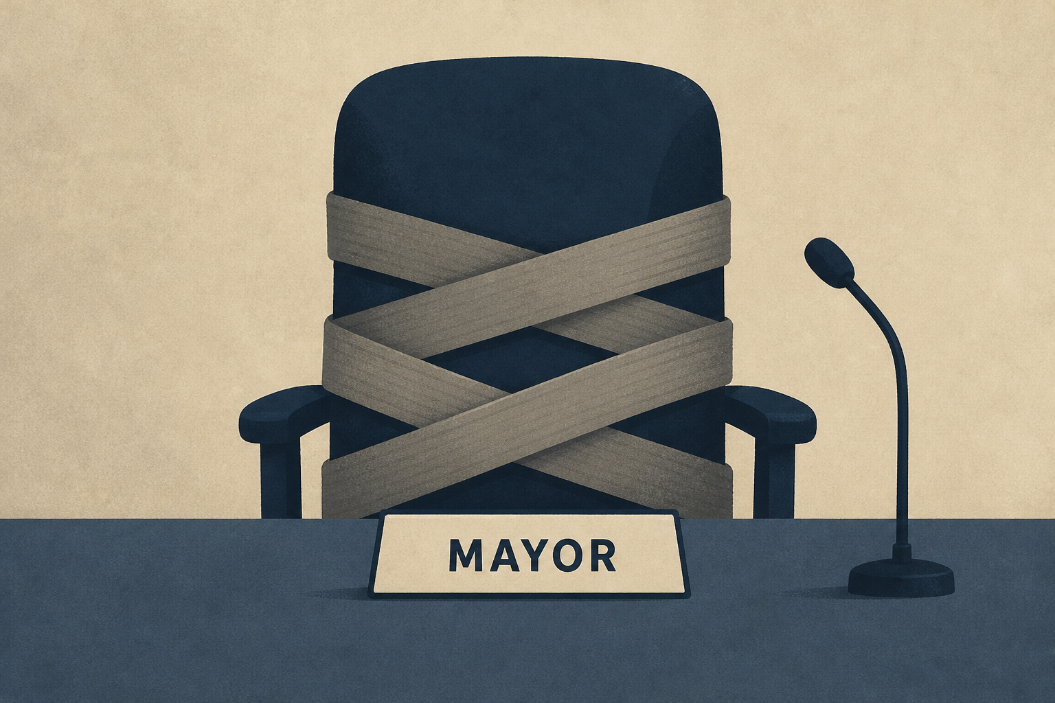 Pemberton Township Mayor Matthew Bianchini restrained at a meeting