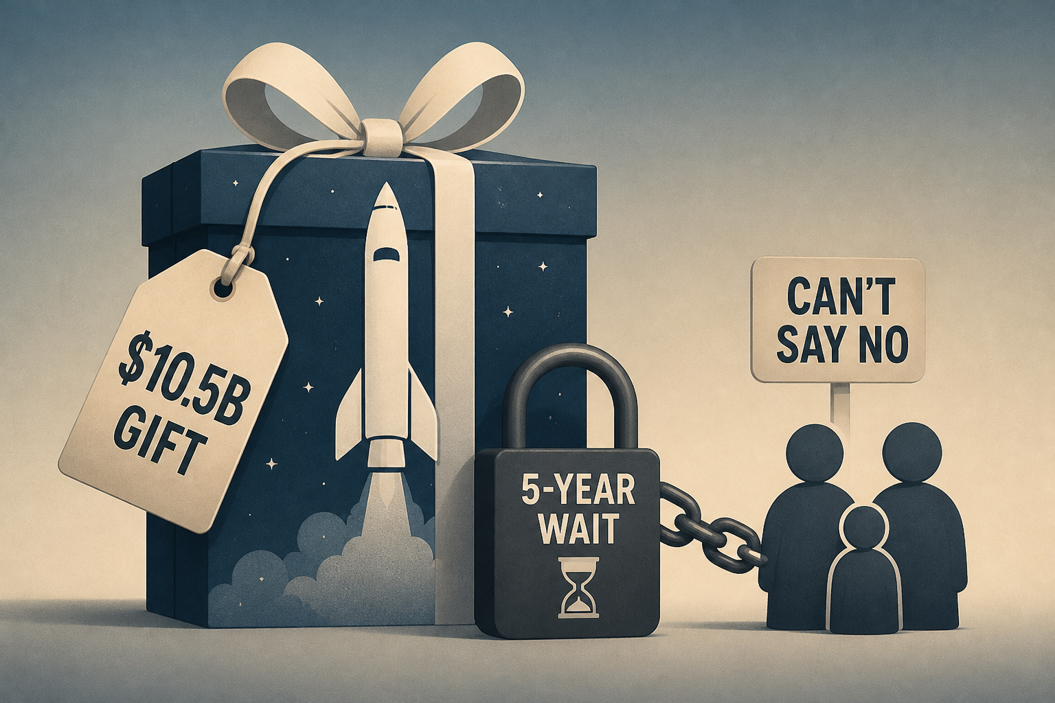 Elon Musk’s $10.5B SpaceX gift to kids has a catch: Families can’t say no - and may need to wait 5 years to cash out