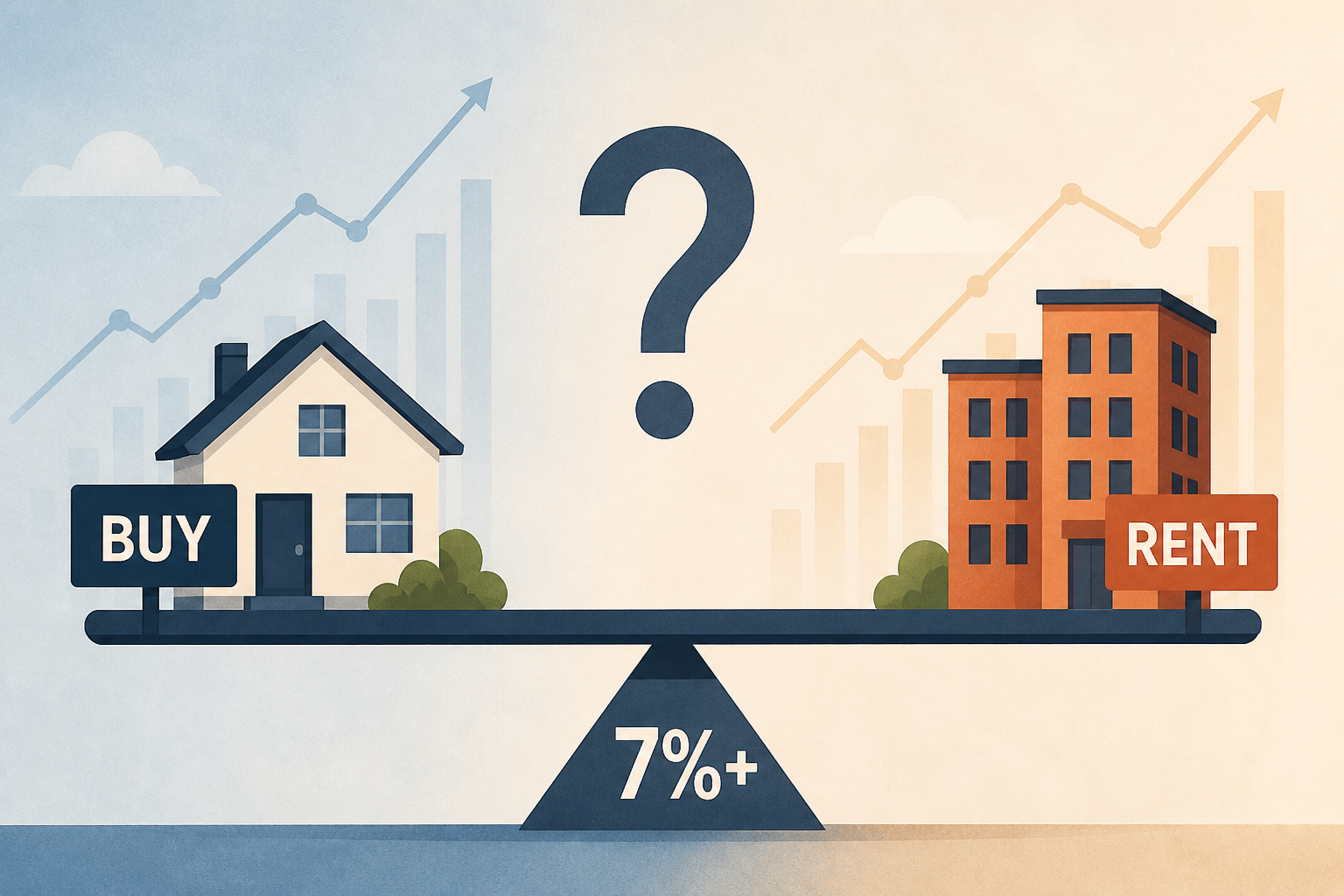 Mortgage Rates Are Above 7%. Is It Better to Rent or Buy a Home Right Now?
