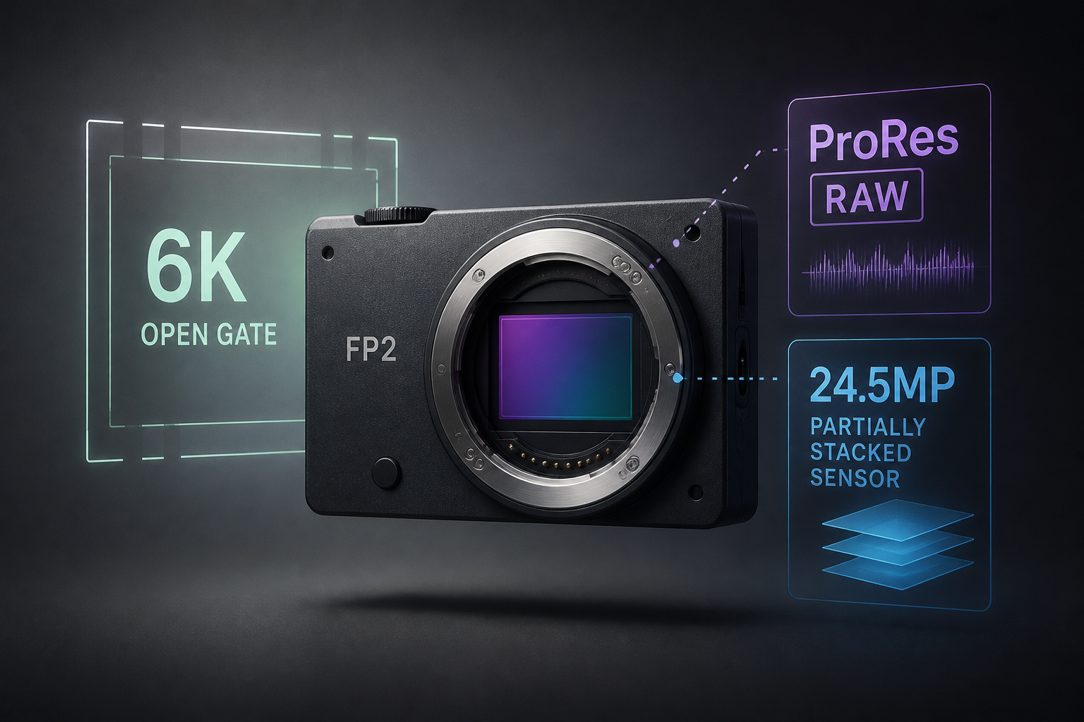 Sigma FP2 Announced - 6K Open Gate, ProRes RAW, 24.5MP Partially Stacked Sensor