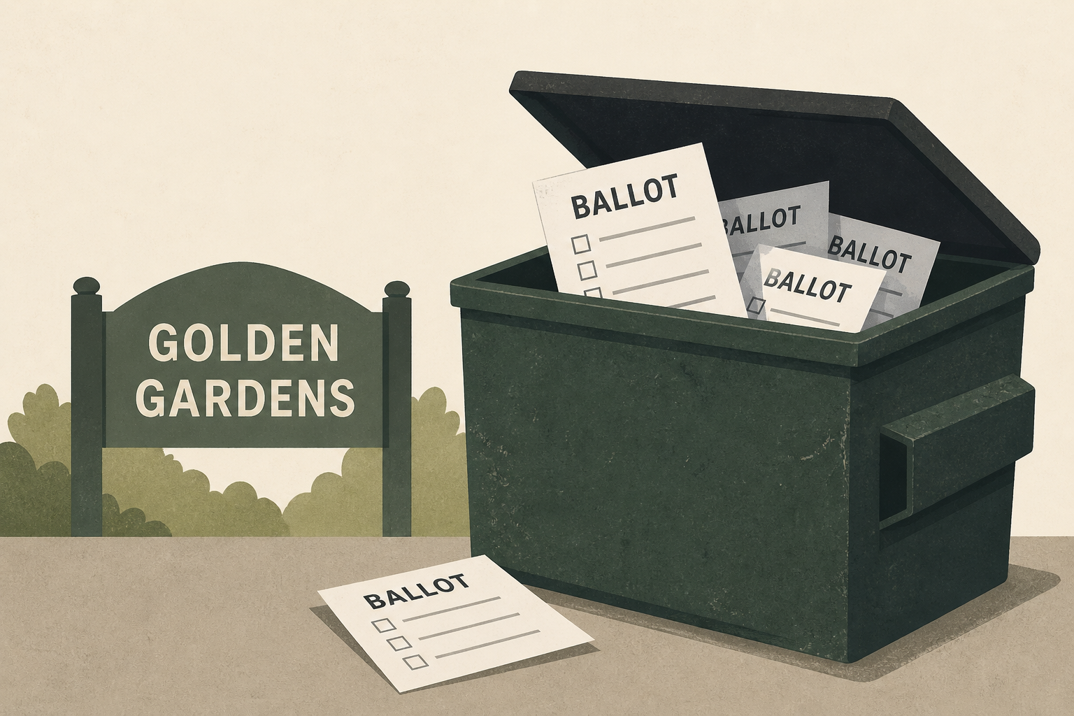Ballots found in dumpster at Golden Gardens