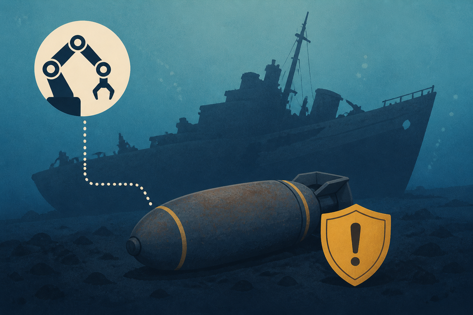 Engineers perform delicate operation on explosives-packed World War II shipwreck, but bombs remain in place