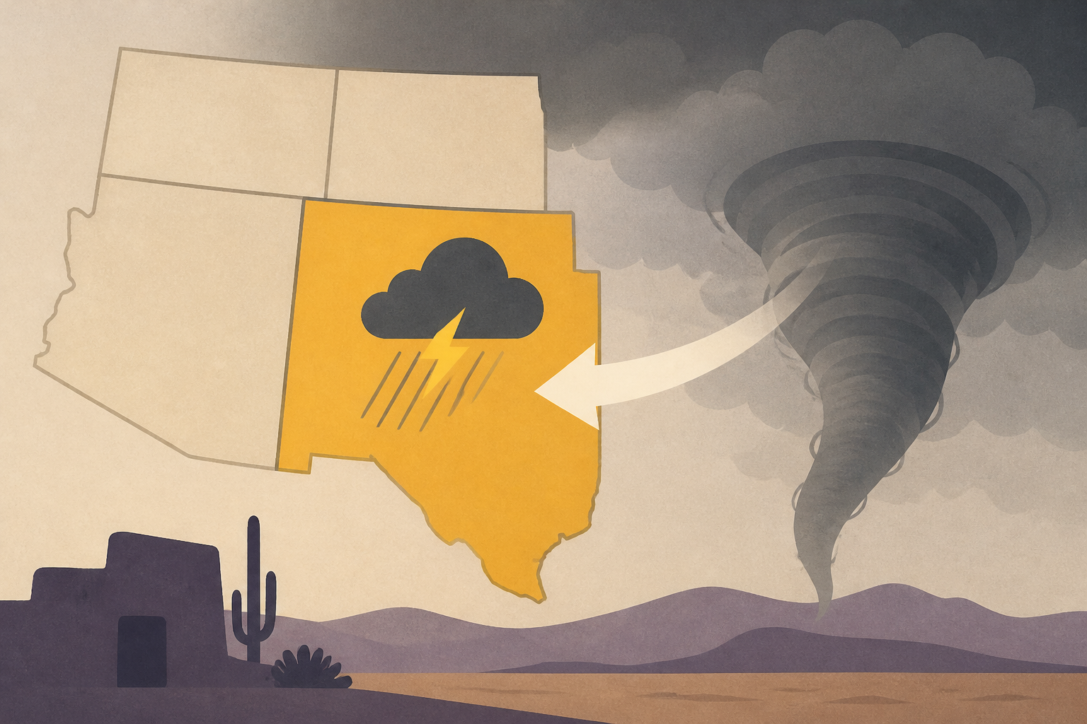 Severe weather threat shifts into New Mexico after rare Tornado Watch