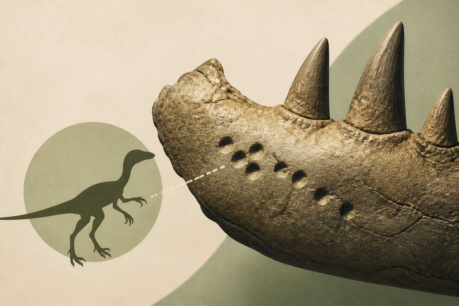 Bite Marks on 70-Million-Year-Old Tyrannosaur Jaw Suggests Raptor 30 Times Smaller May Have Snacked on the Predator