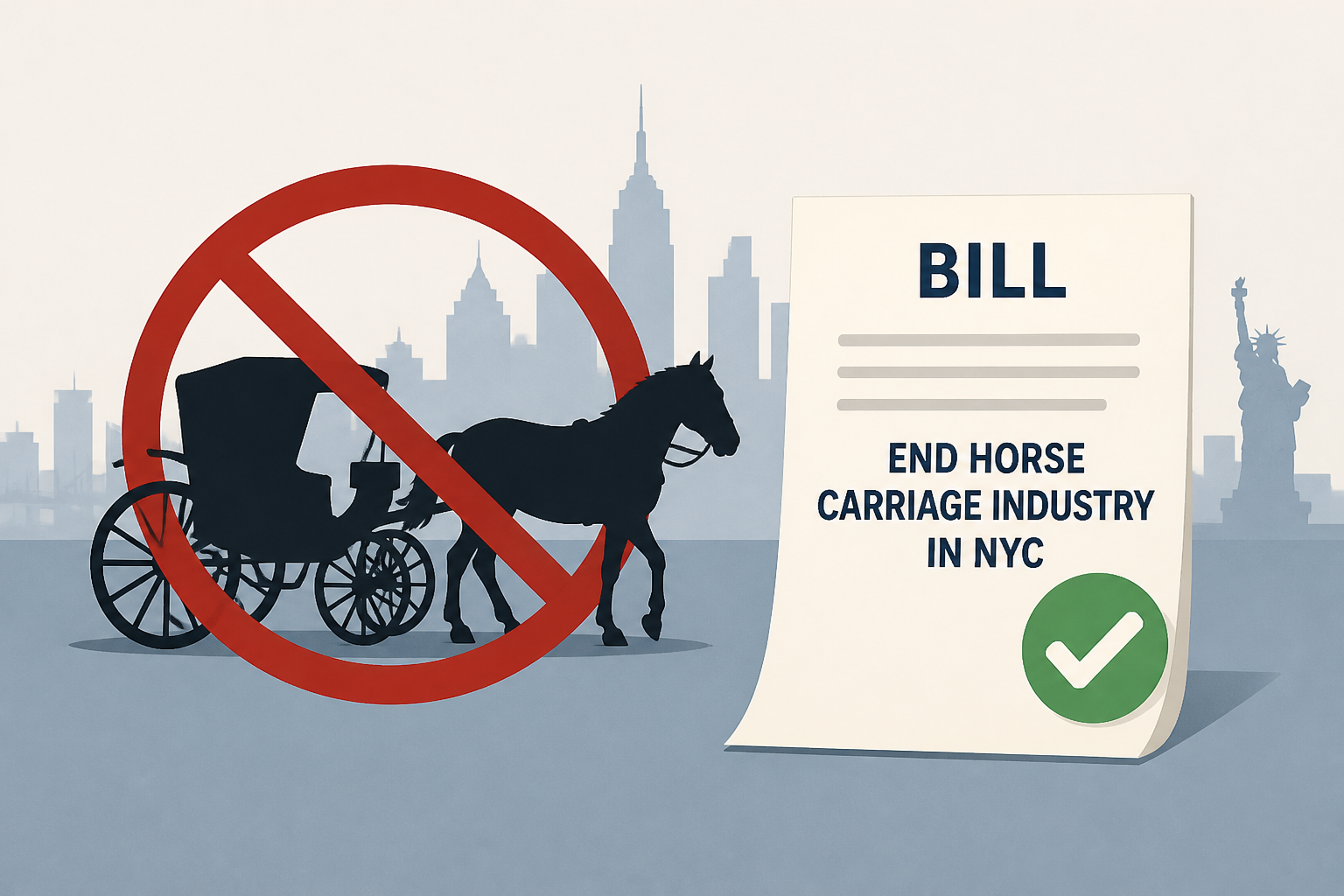 Council OKs bill to end horse carriage industry in NYC