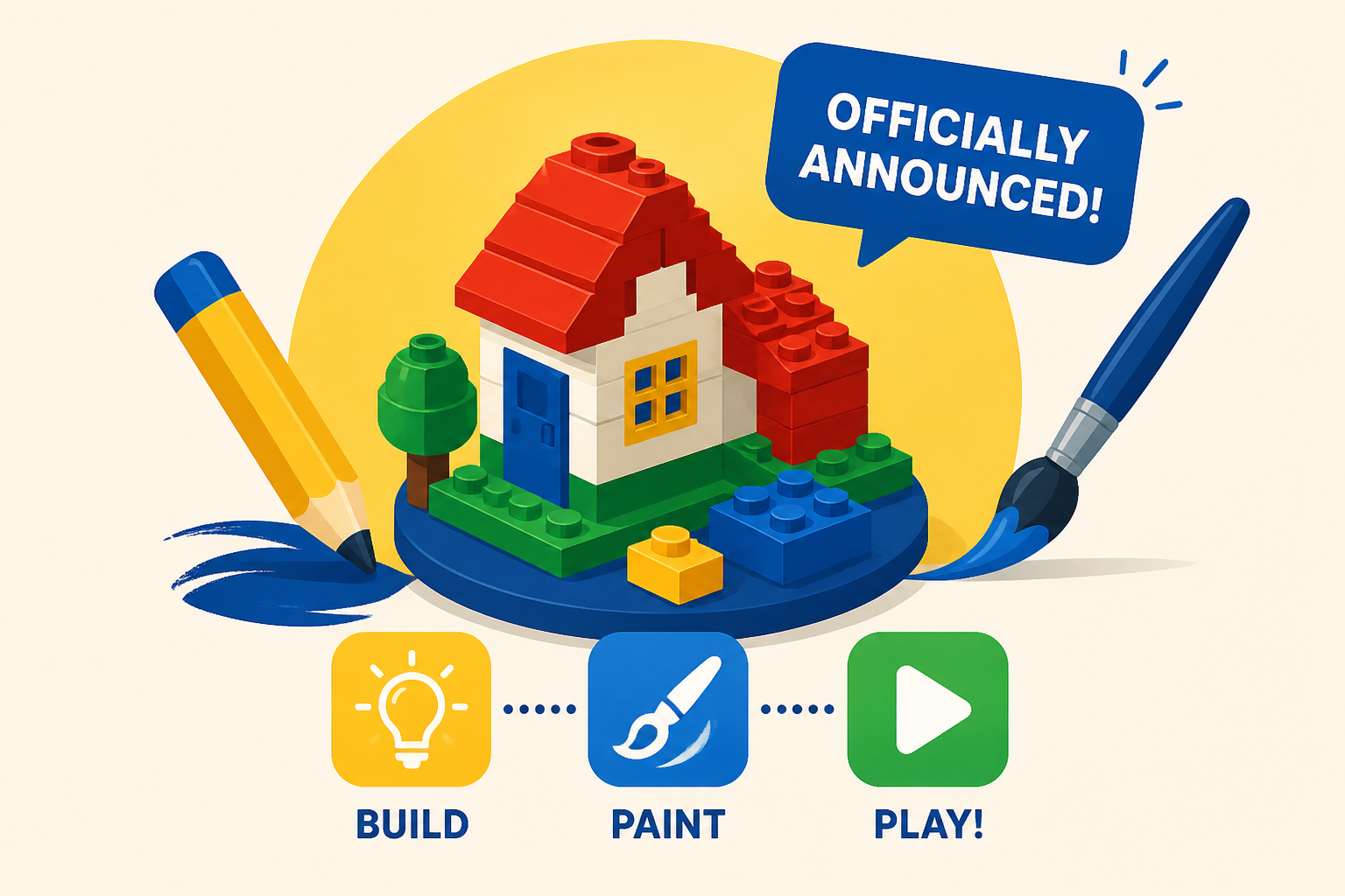 LEGO Ideas Build, Paint and Play! (40889) Officially Announced