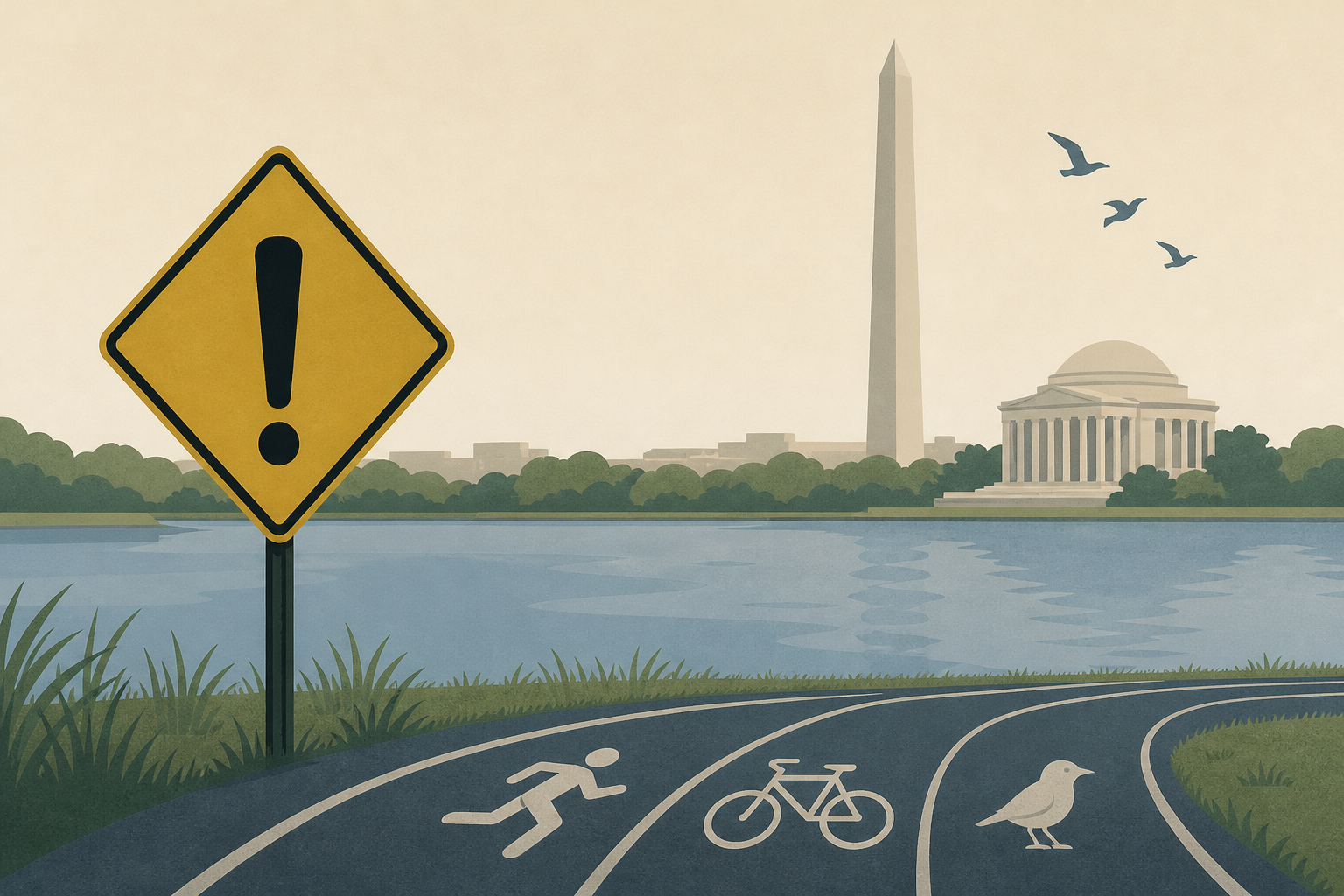Trump’s East Potomac vision alarms D.C. runners, cyclists, birders : NPR