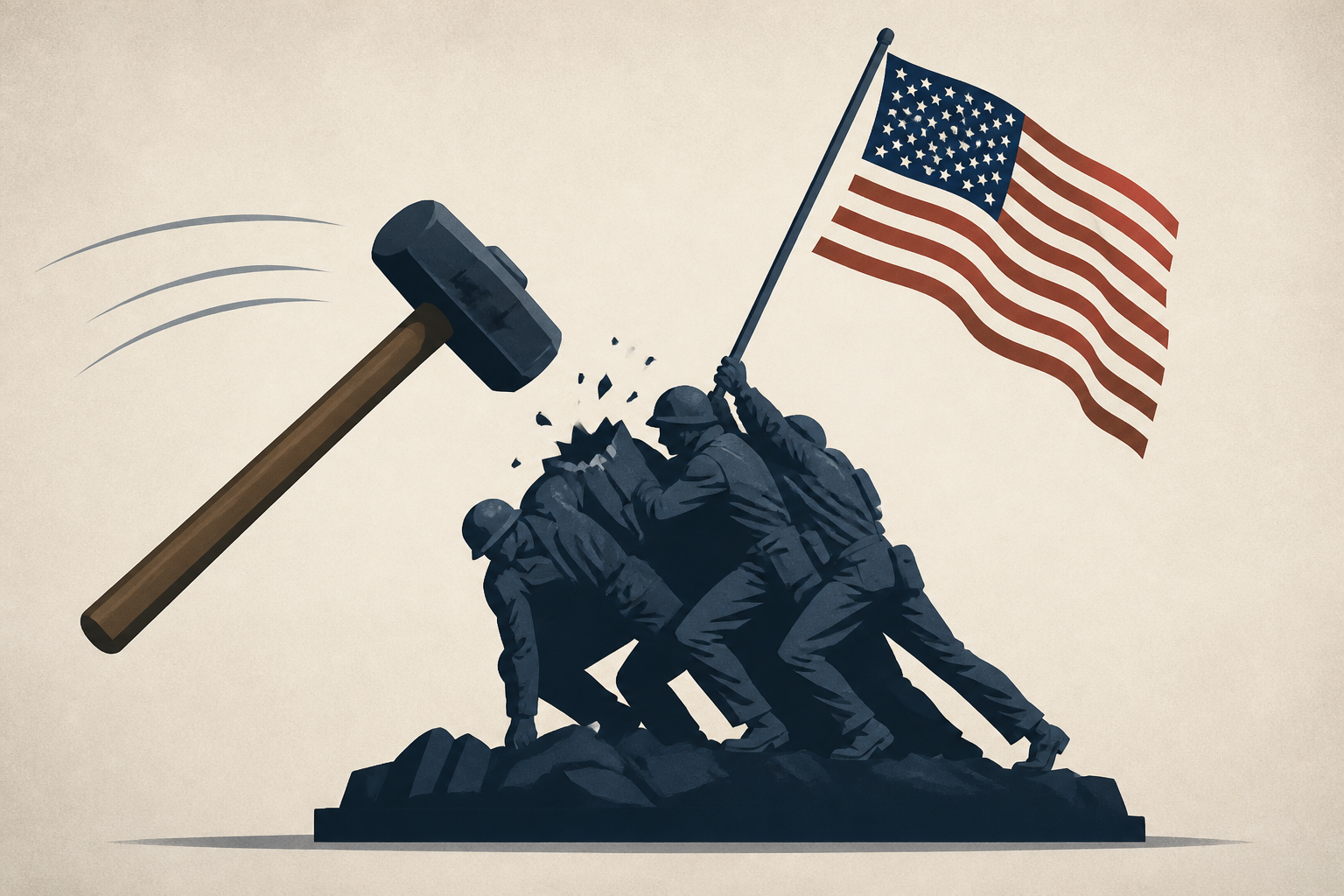 Man accused of beheading Iwo Jima statue in Virginia with sledgehammer