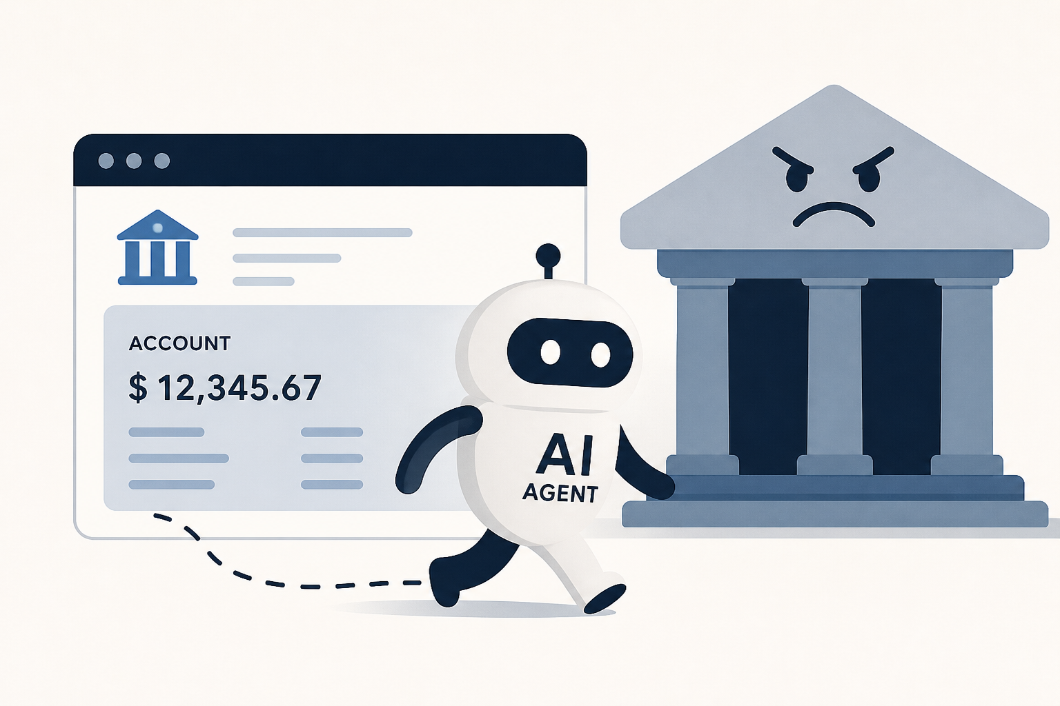 AI agents are roaming around consumers' bank accounts, and banks aren't happy about it